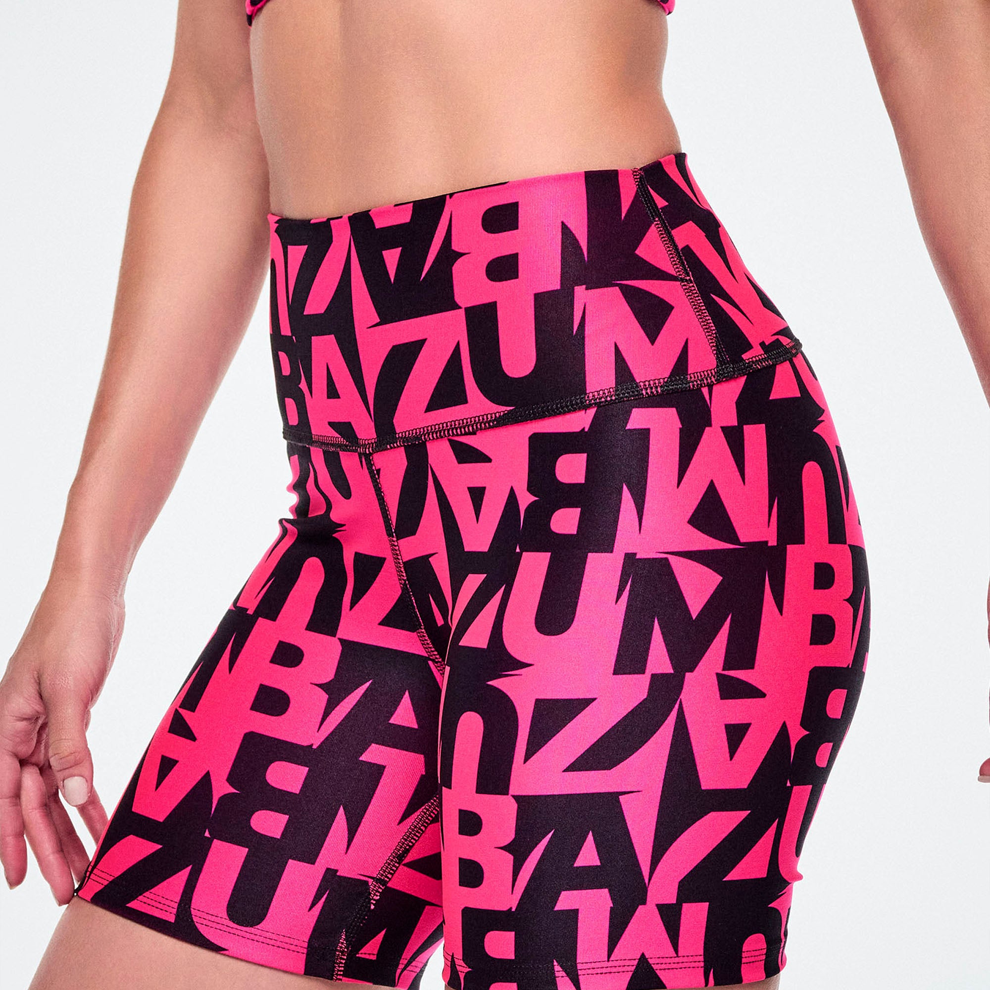 Ultrabright High Waisted ZW Biker Shorts