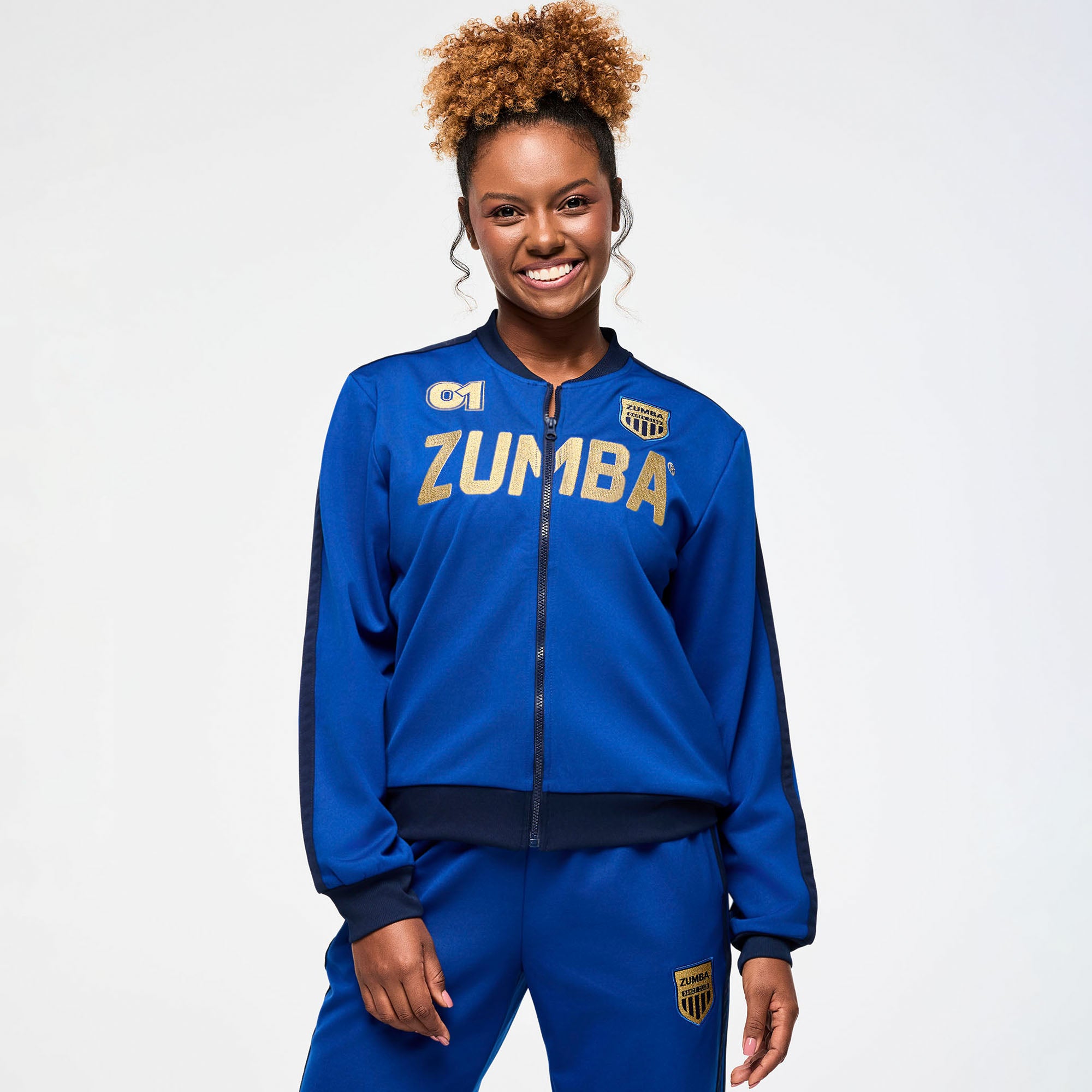 Victory Track Jacket BLUE ג'קט  זומבה