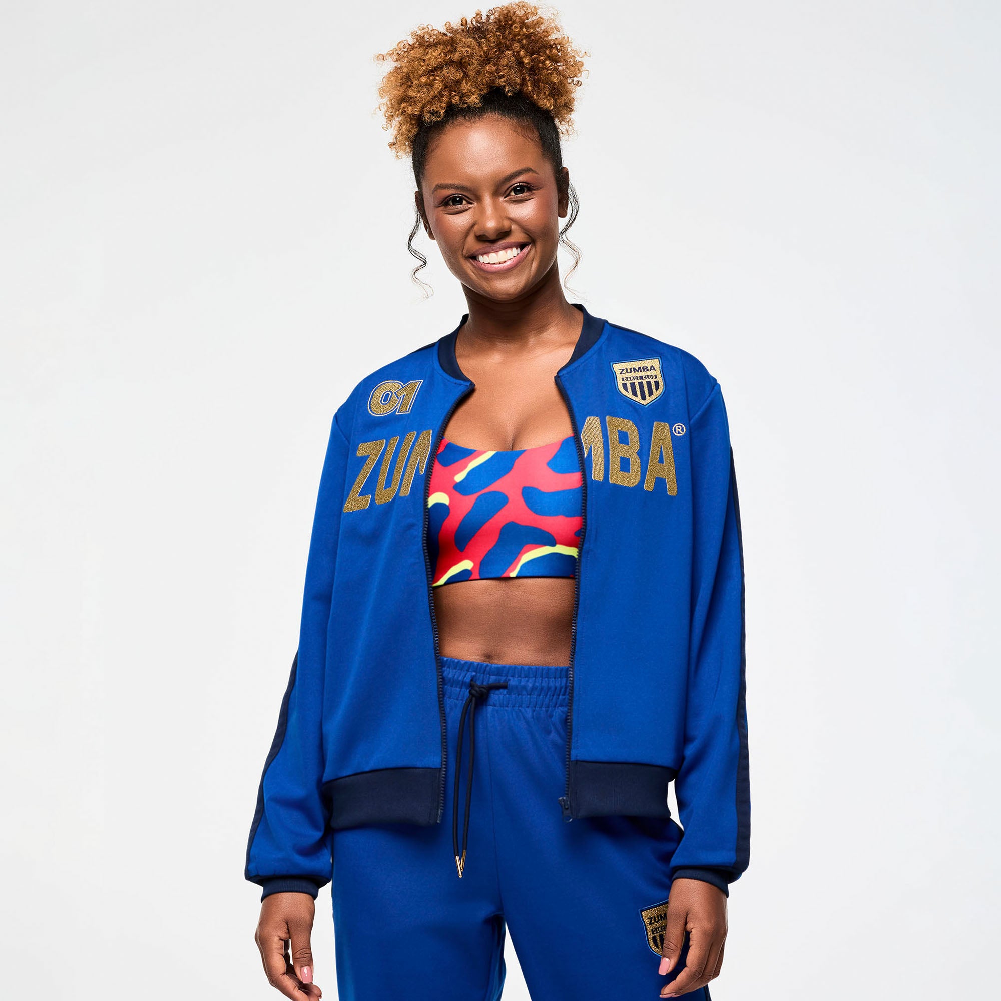 Victory Track Jacket BLUE ג'קט  זומבה
