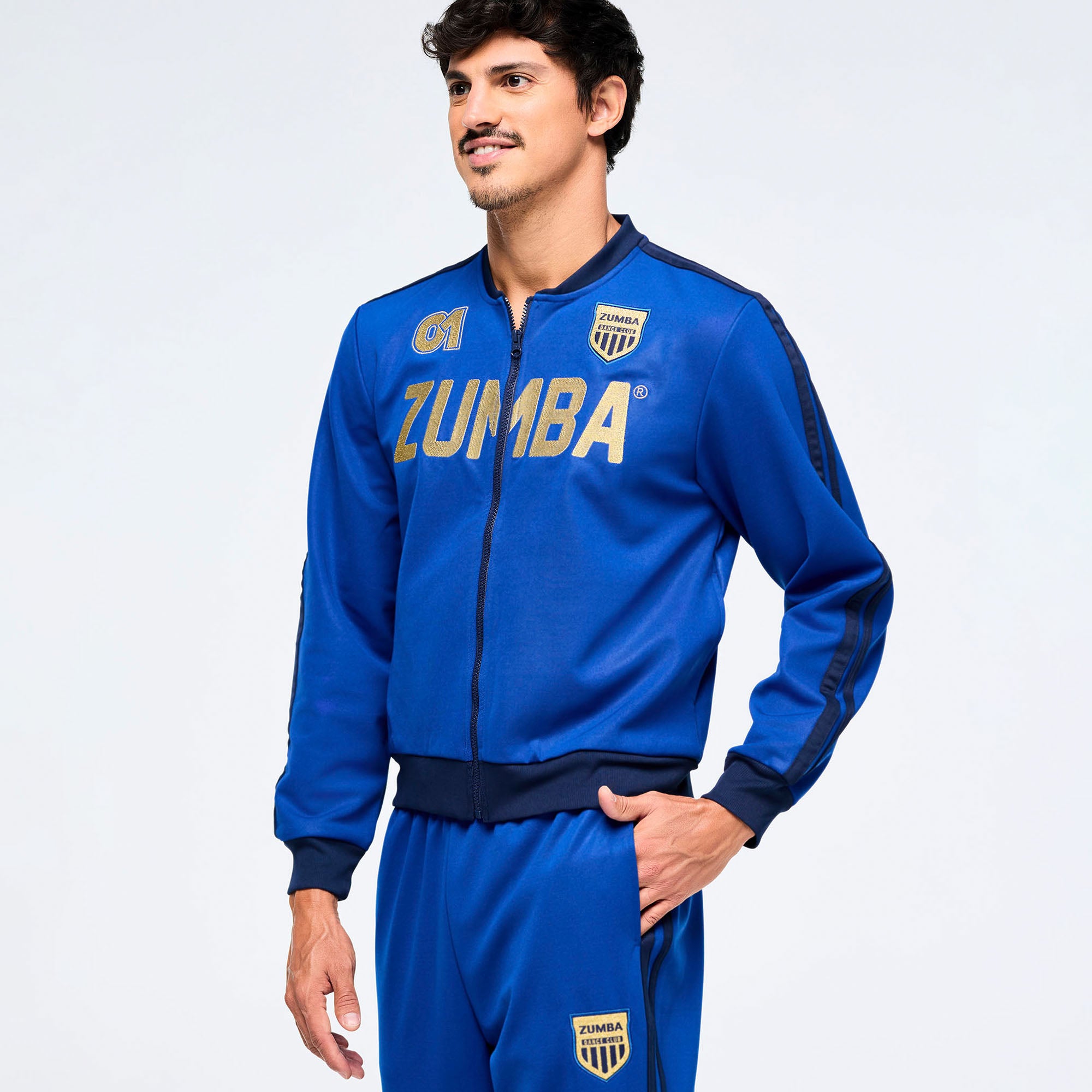 Victory Track Jacket BLUE ג'קט  זומבה