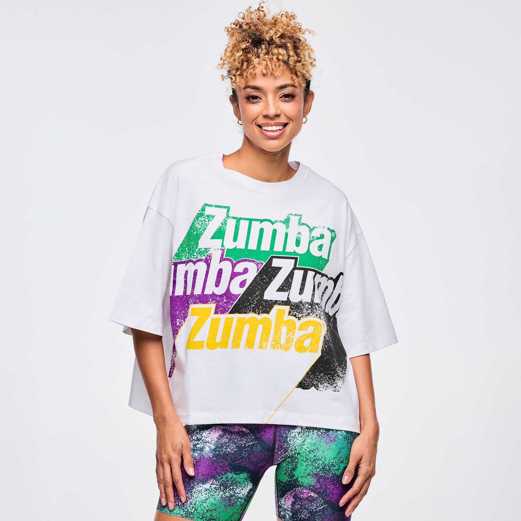Apres Zumba Oversized Boxy Crop Top חולצת זומבה