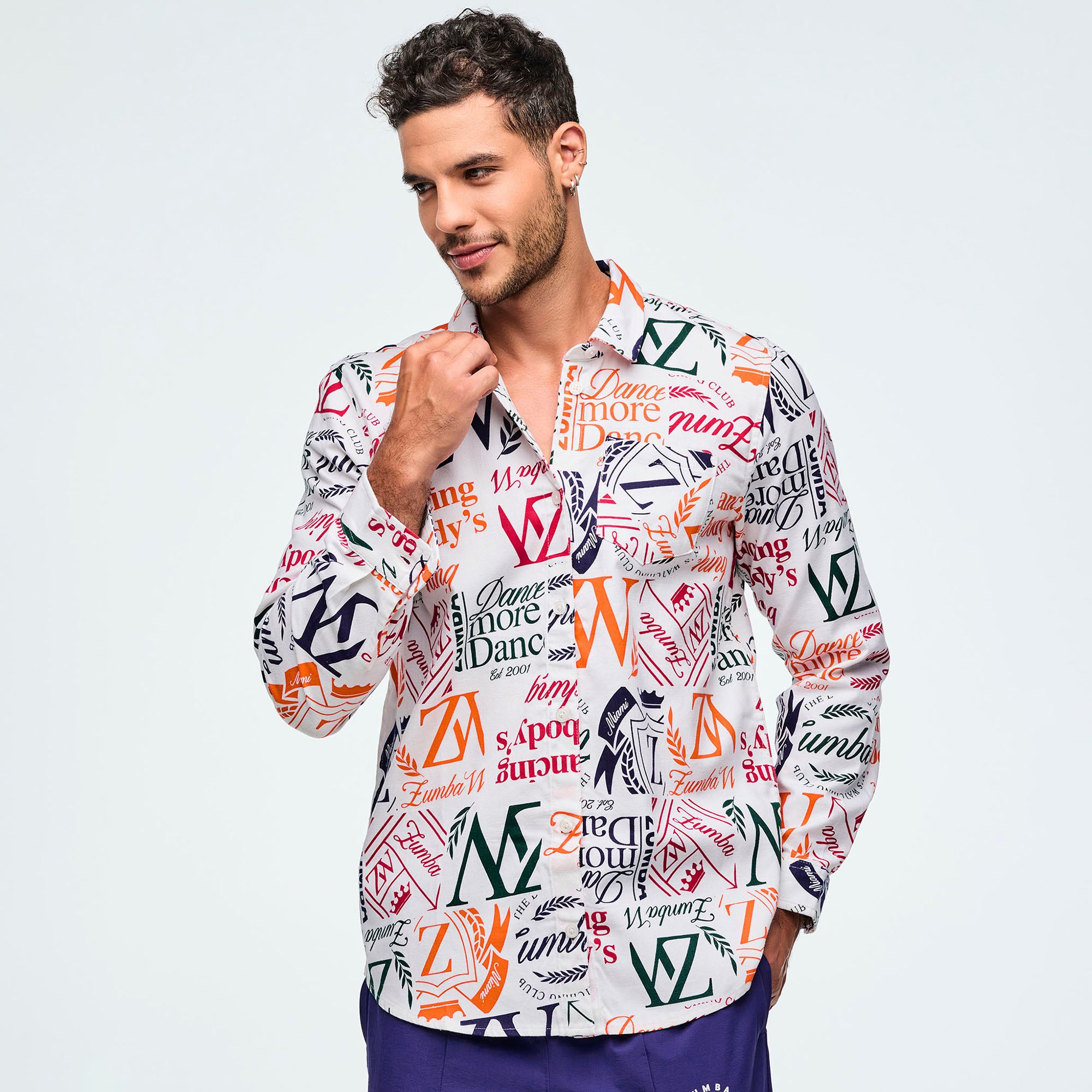 Class of 2001 Button Down חולצת קשירה זומבה