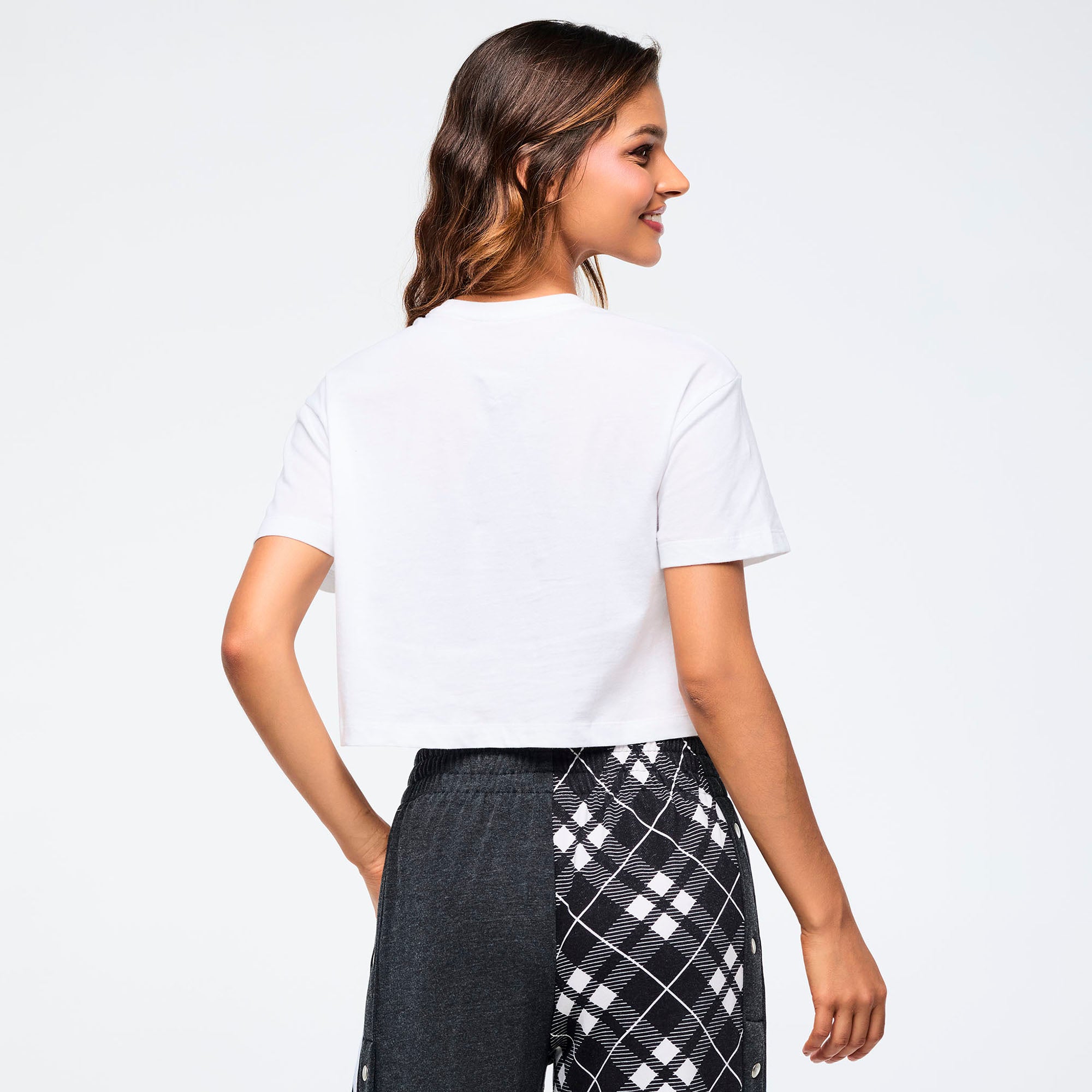 Eastern Flavor Crew Neck Crop Top  חולצת זומבה