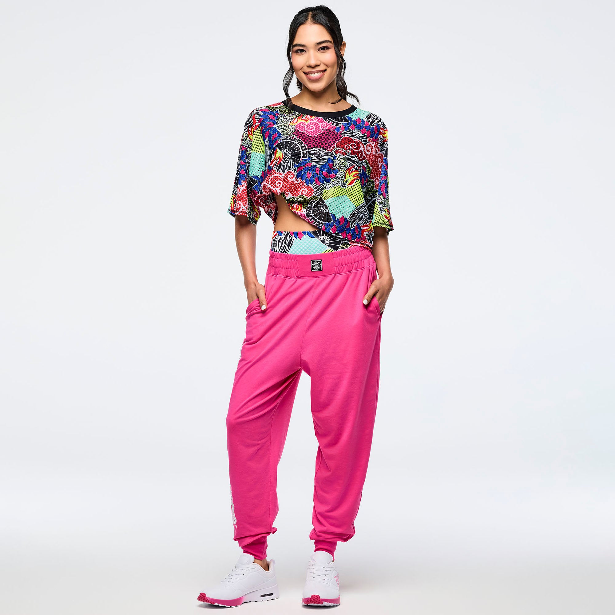 Eastern Flavor Boxy Dolman Crop Top חולצת זומבה