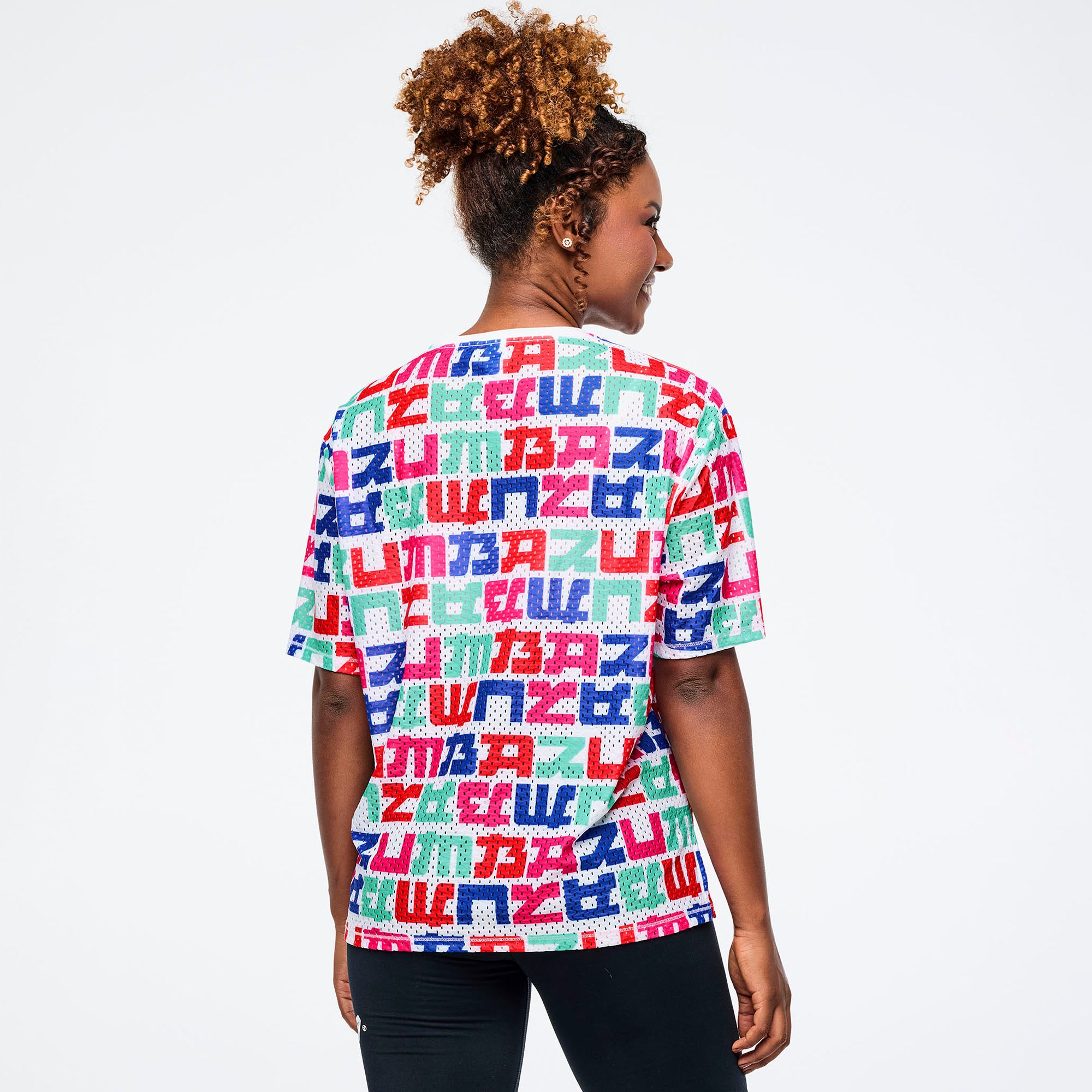 Eastern Flavor Boxy Mesh Top With Side Slits חולצת זומבה