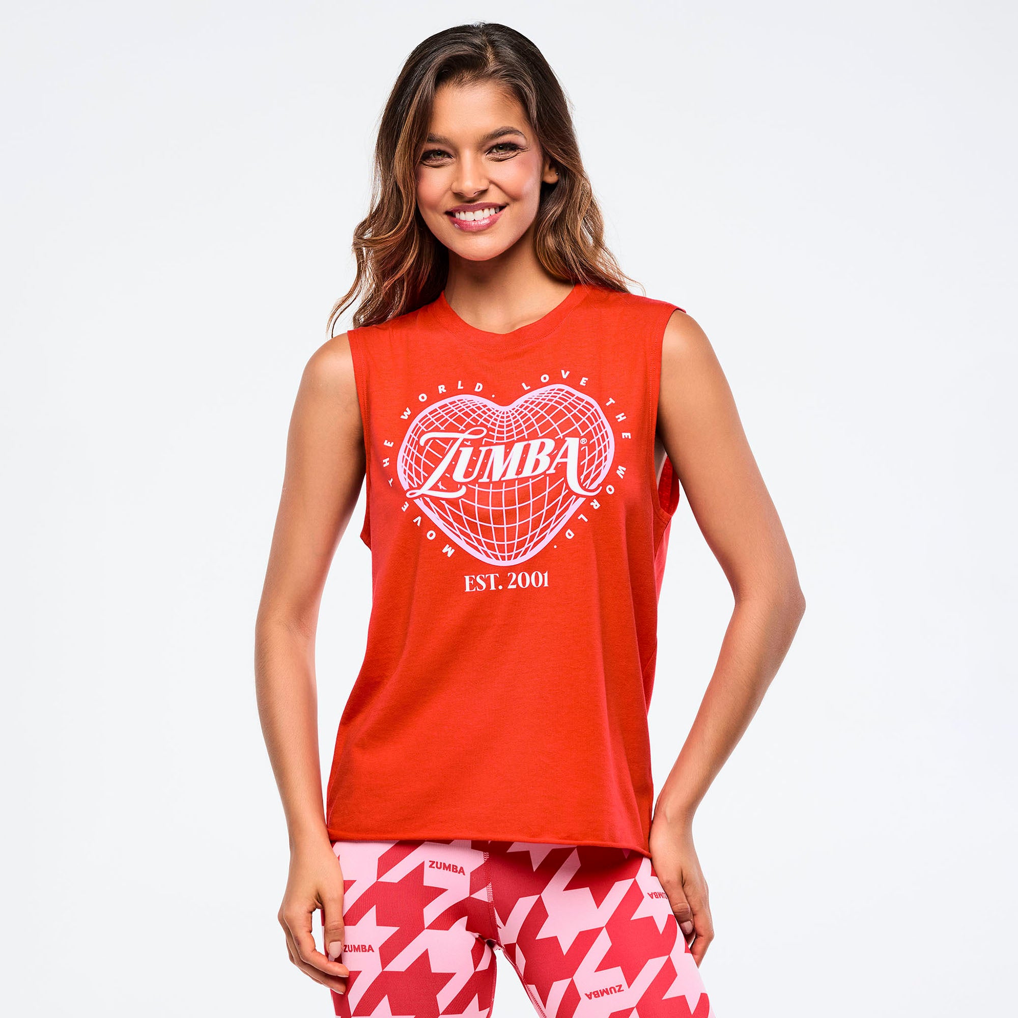 גופיית זומבה Zumba Amour Crew Neck Muscle Tank
