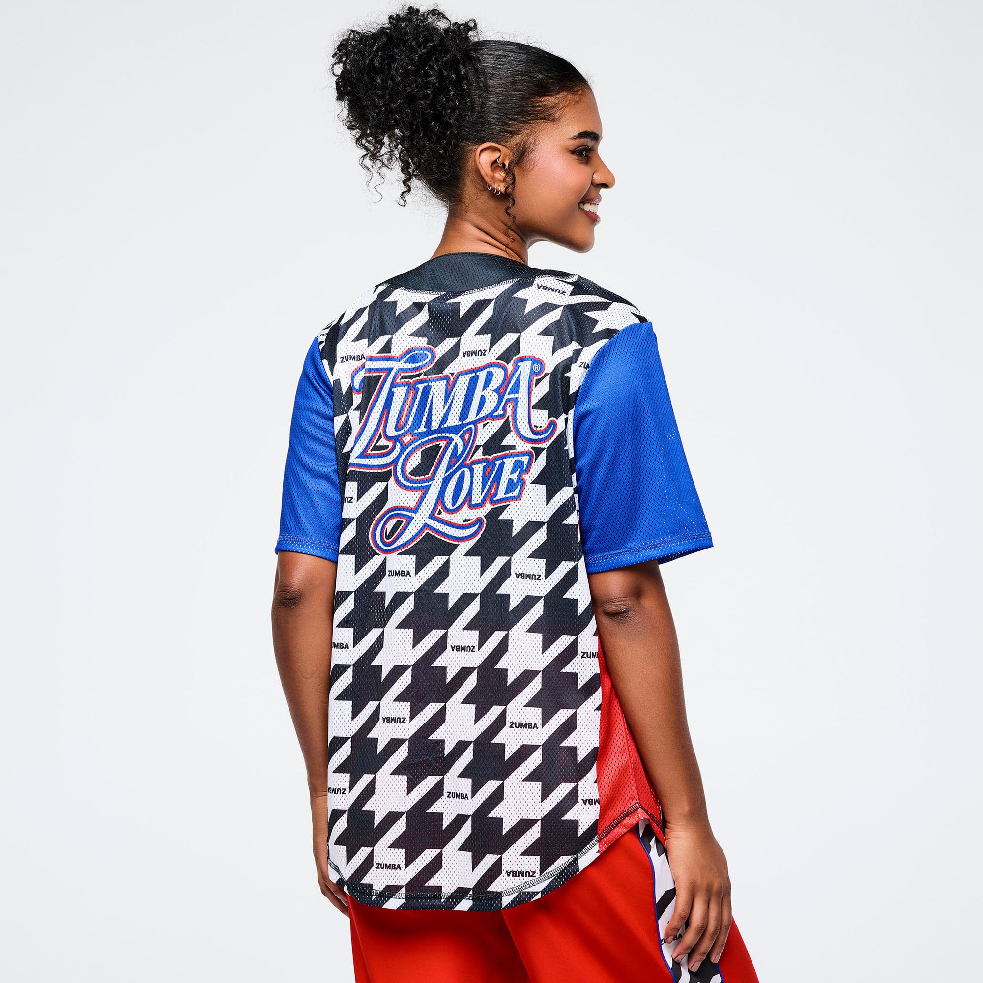 חולצת זומבה Zumba Amour Baseball Button-Up Jersey