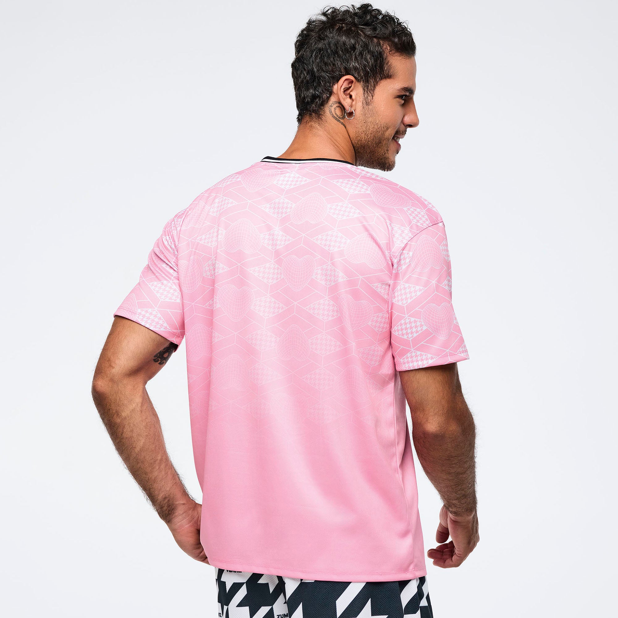 חולצת זומבה Zumba Amour Crew Neck Athletic Jersey