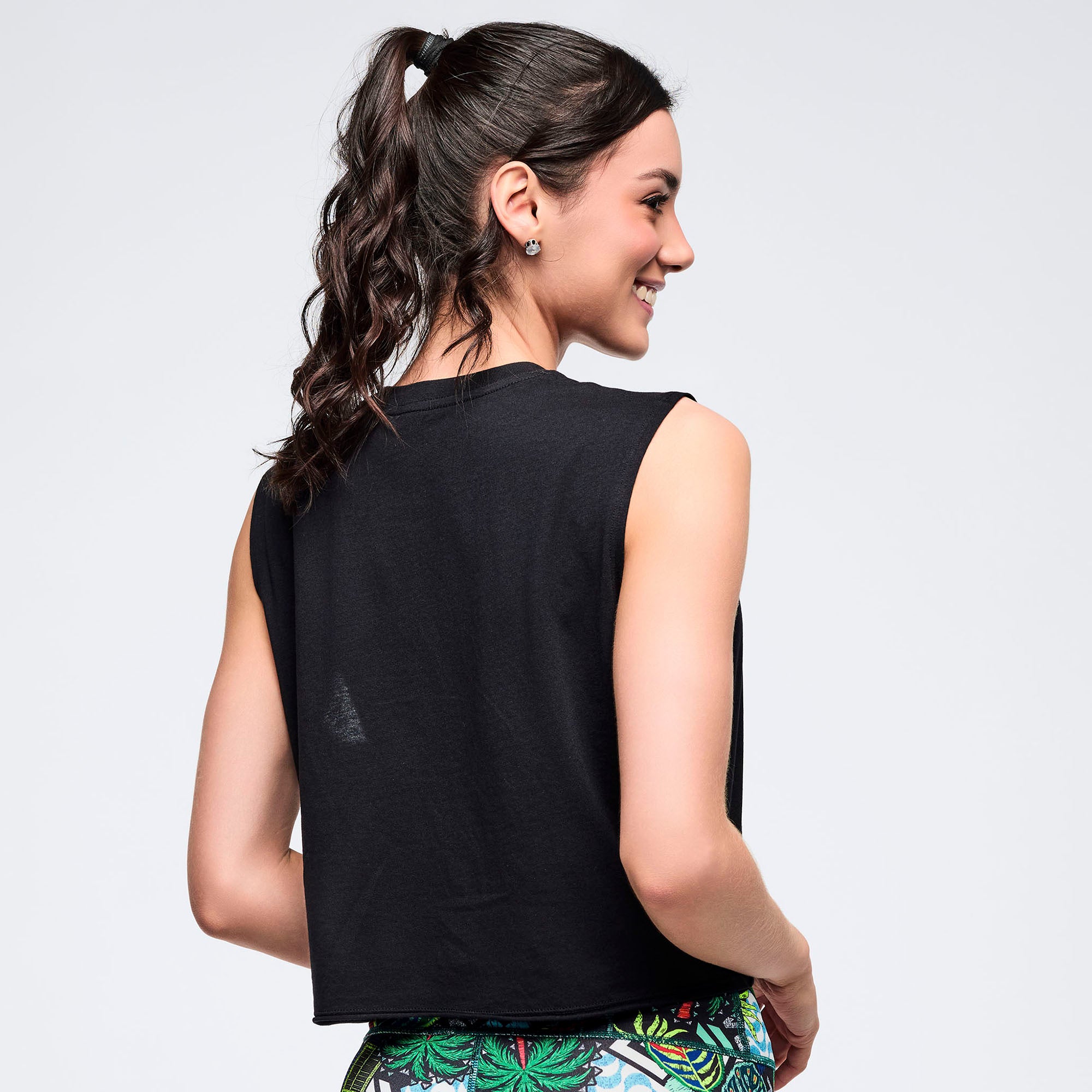Latin Movement Muscle Crop Tank גופיית זומבה