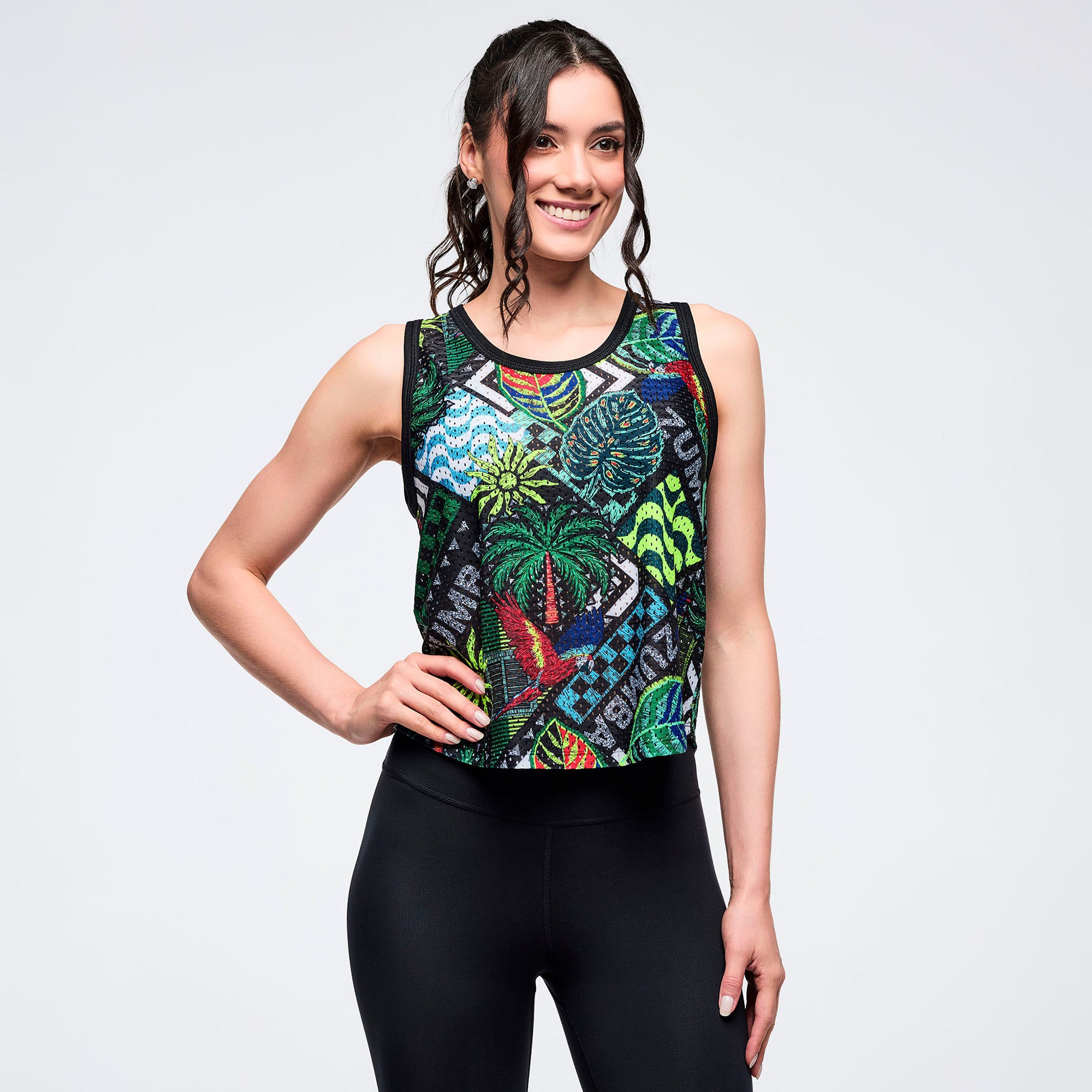 Latin Movement Mesh Tank גופיית זומבה