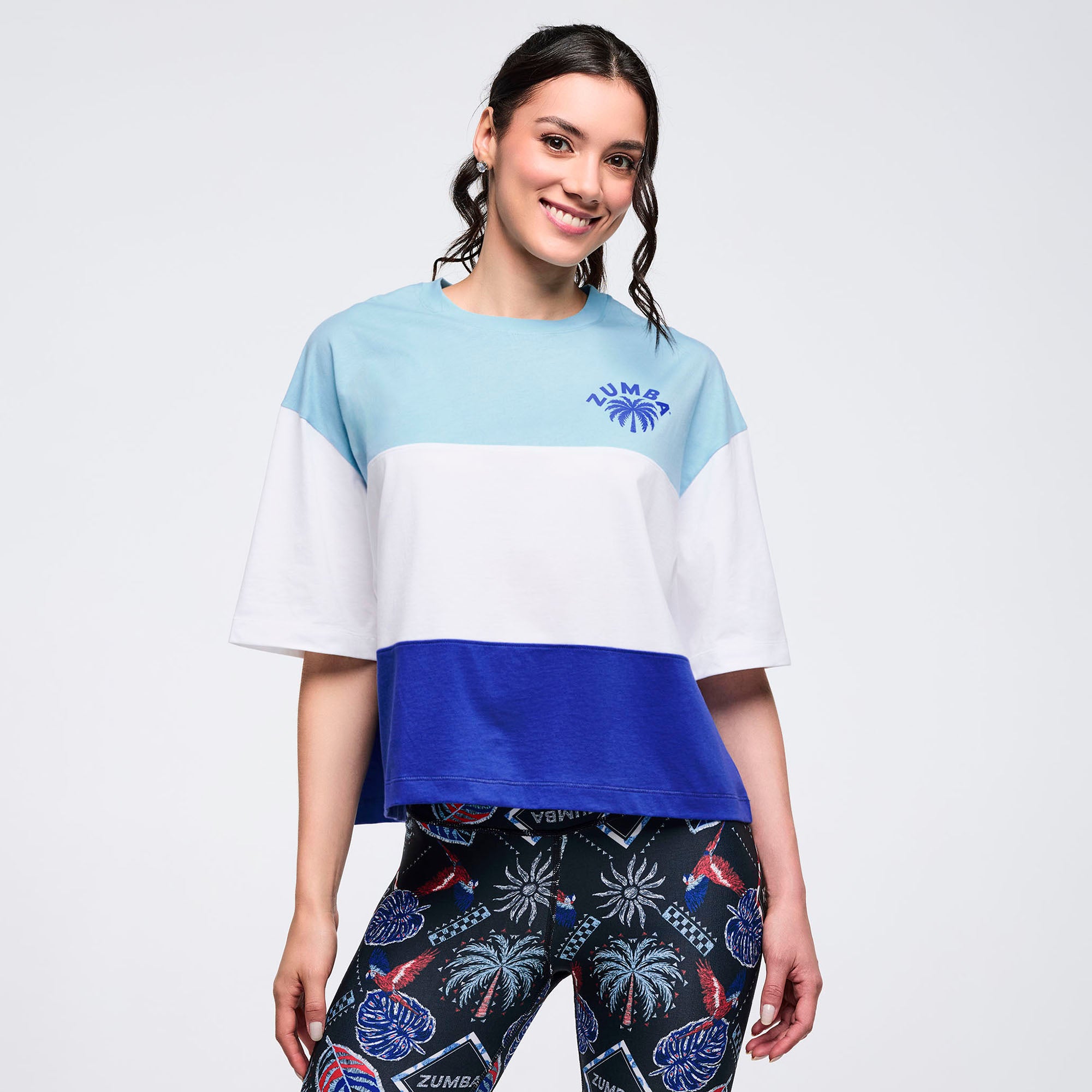 Latin Movement Boxy Crop Top גופיית זומבה