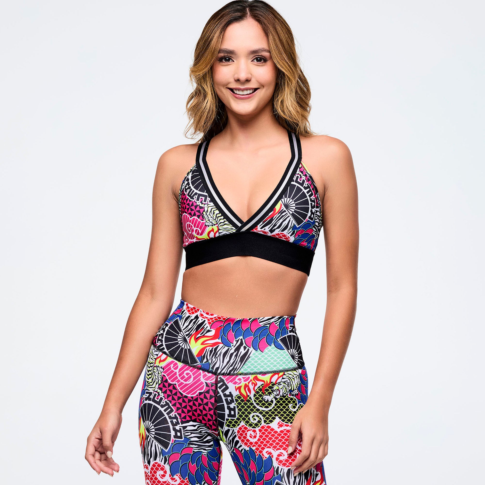 Eastern Flavo V-Bra With Elastic Waistband - טופ זומבה