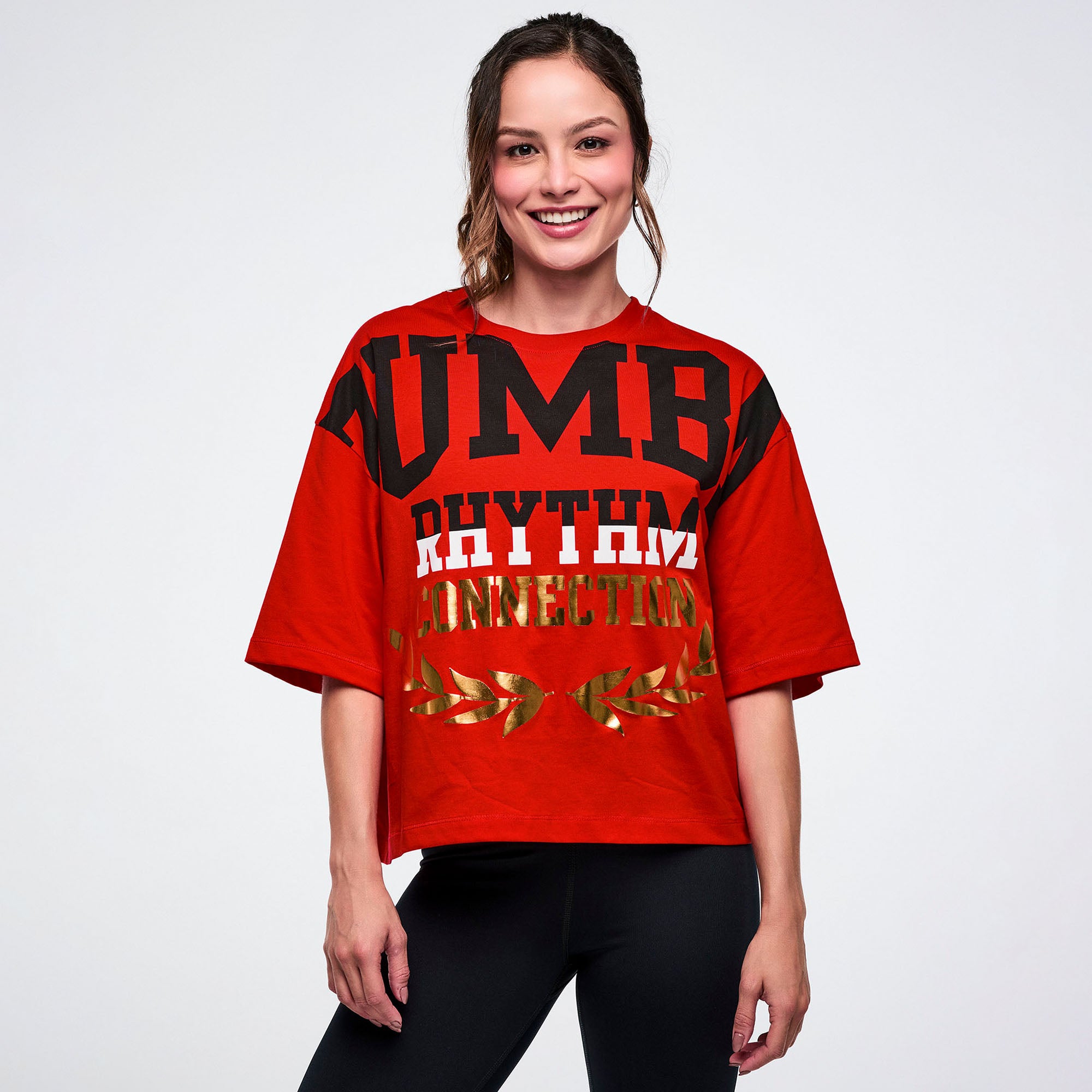 Worldwide Oversized Boxy Crop Top חולצת אוברסייז זומבה
