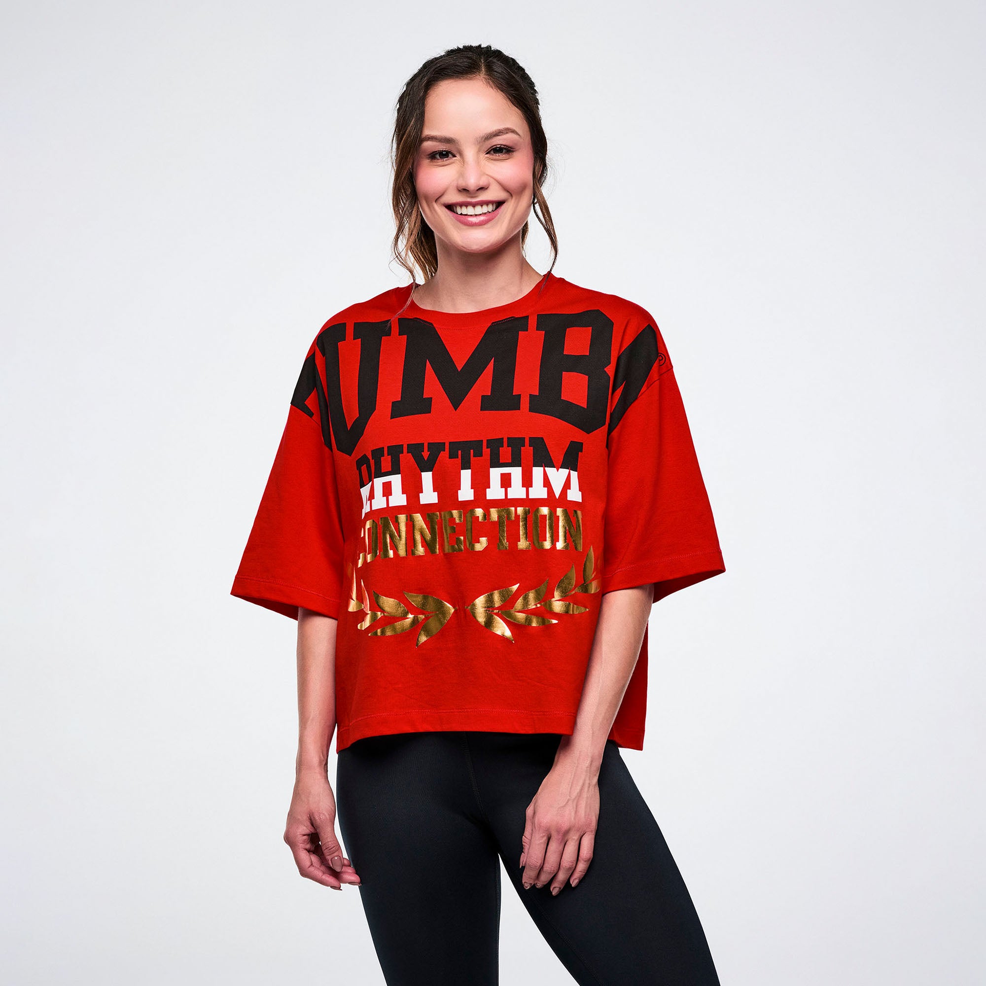 Worldwide Oversized Boxy Crop Top חולצת אוברסייז זומבה