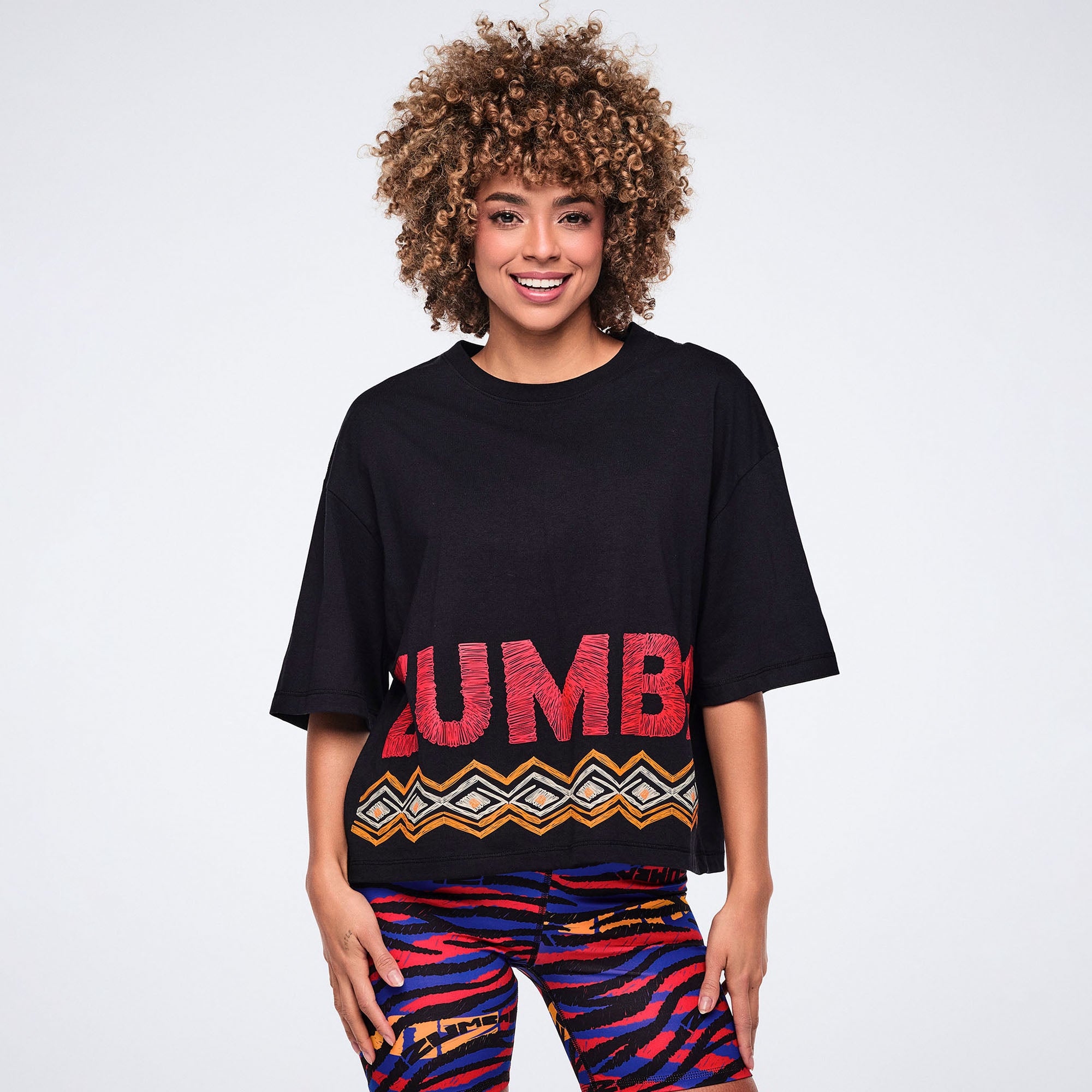 Wildbeat Oversized Boxy Crop Top גופיית זומבה