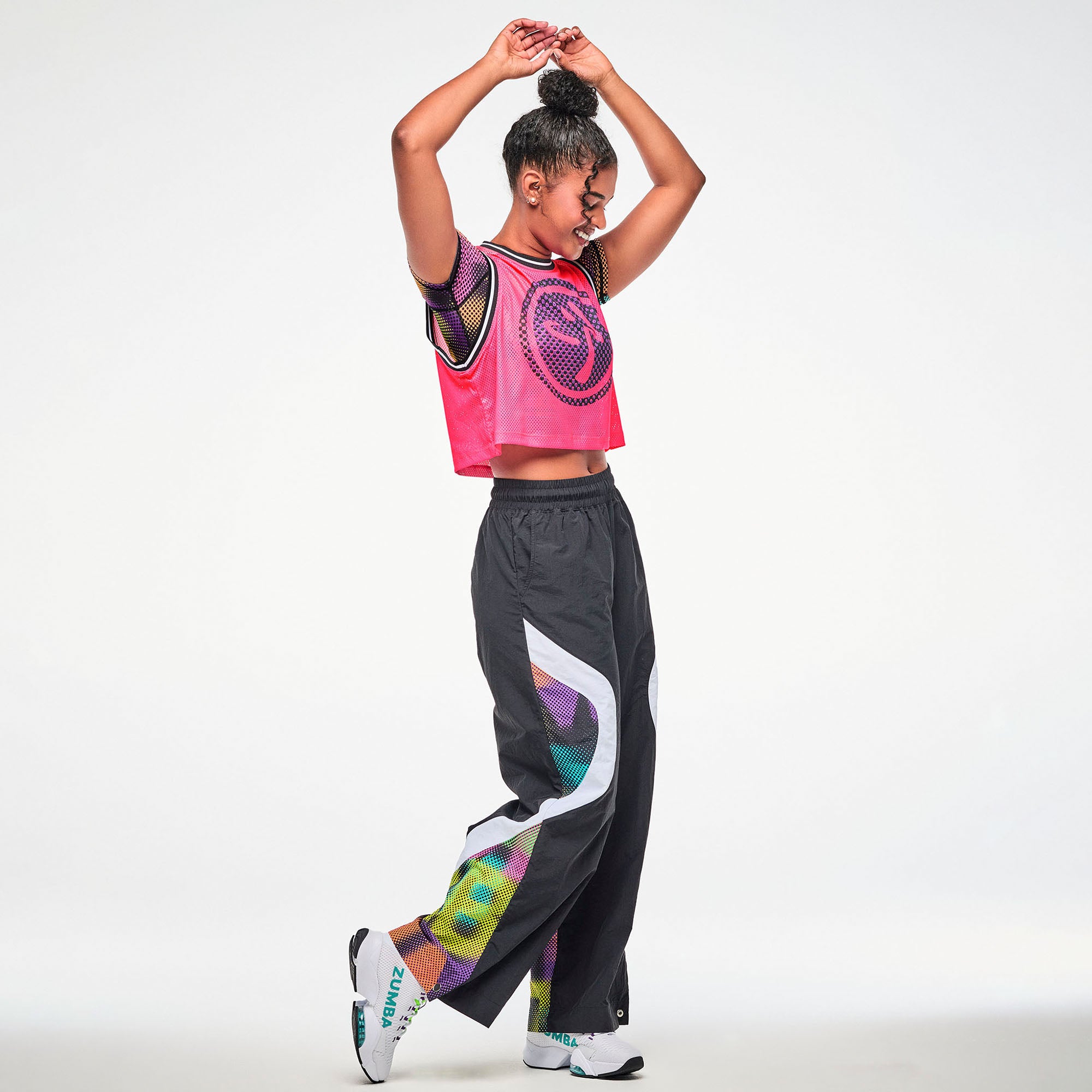 Electric Feel Loose Mesh Crop Tank