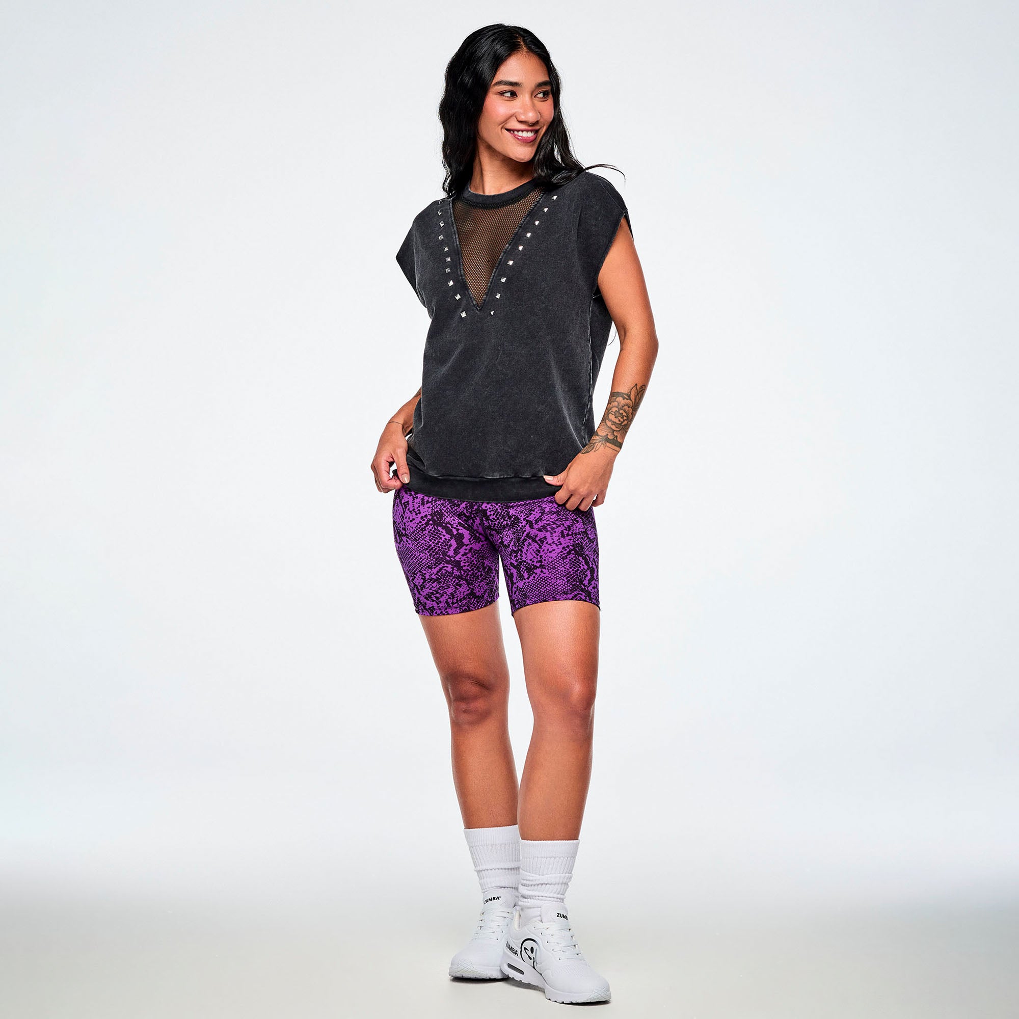 Rock ‘n’ Roll Loose Top With Mesh