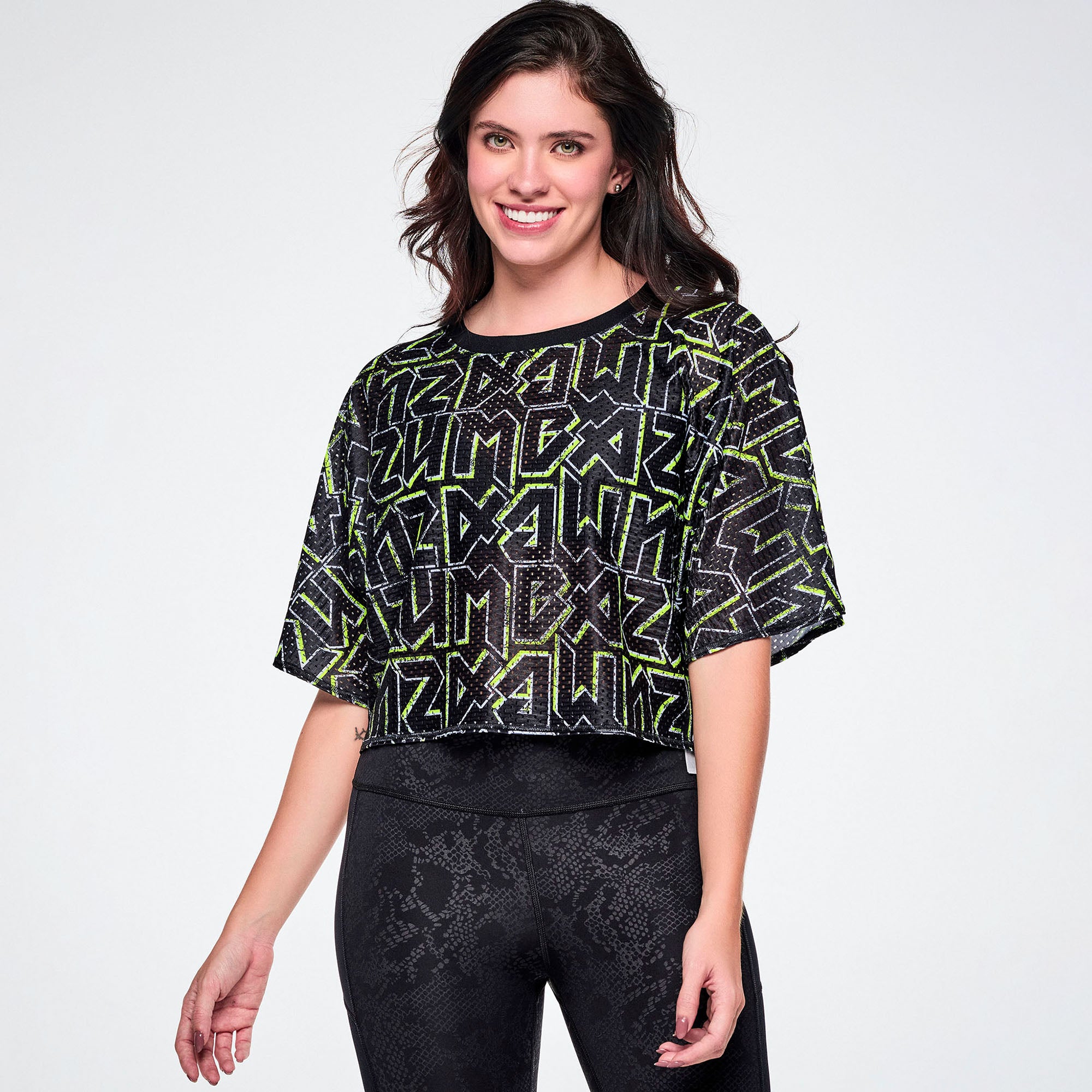 Rock ‘n’ Roll Mesh Boxy Crop Top