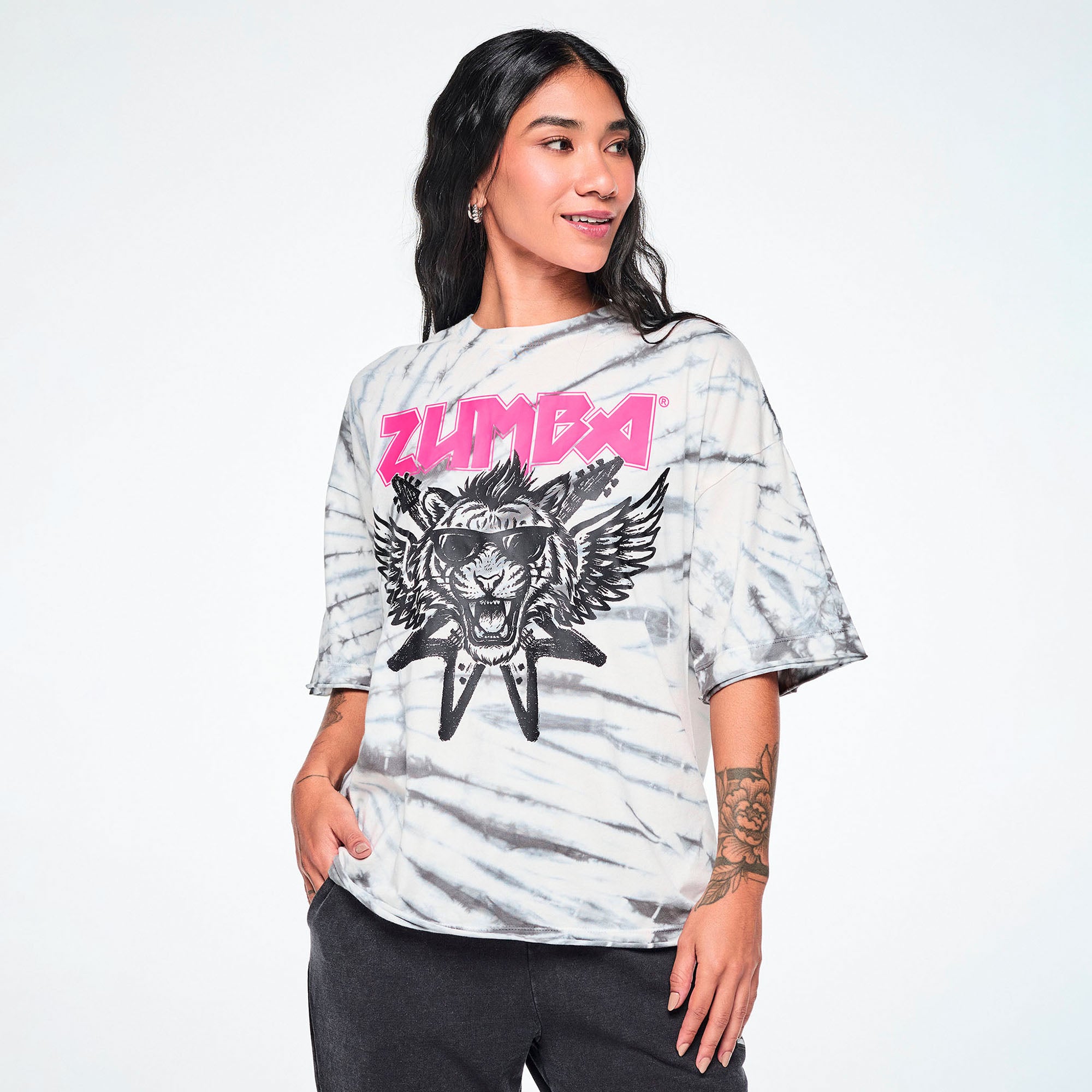 Rock ‘n’ Roll Oversized Drop Shoulder Tee