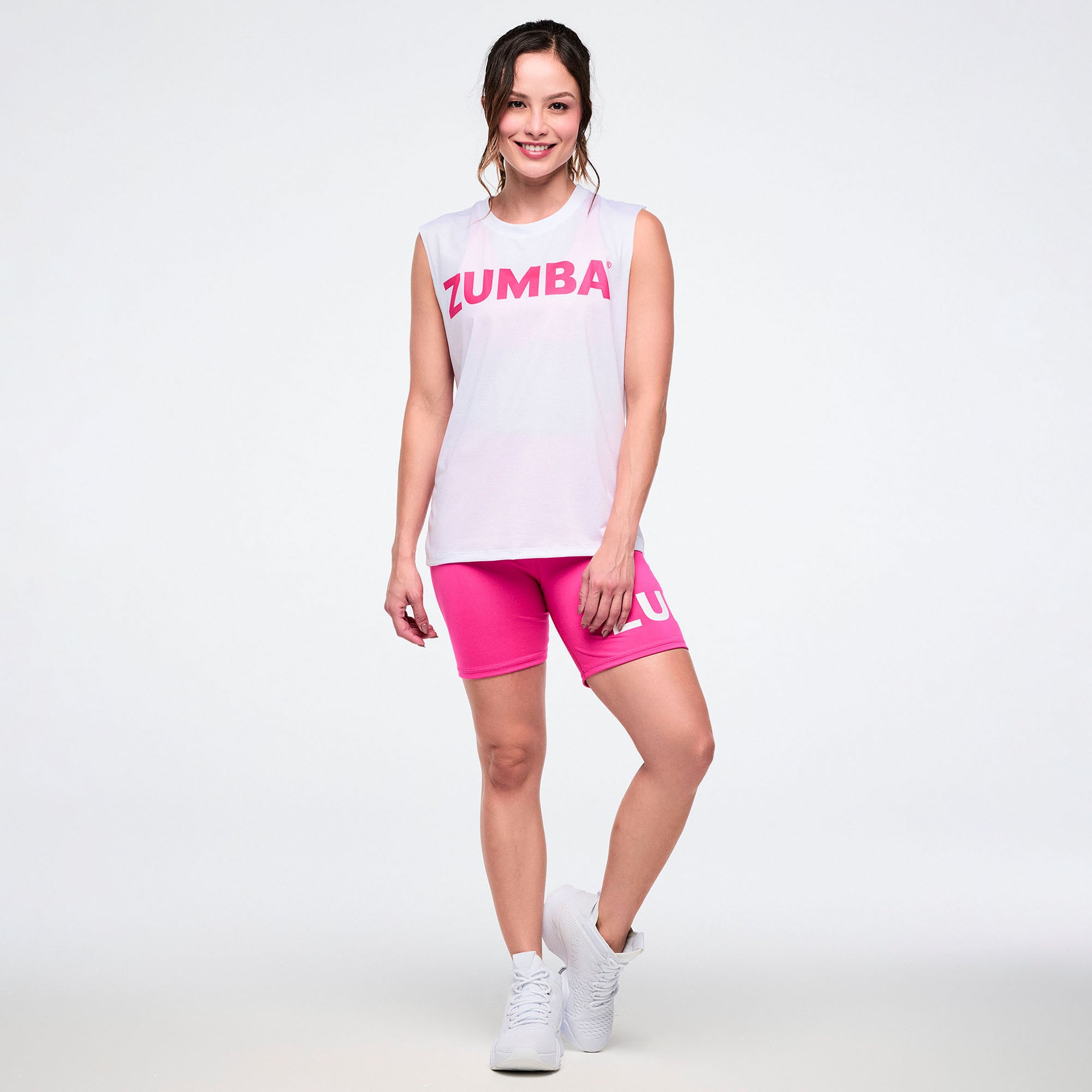 Color Spree Mesh Crew Neck Muscle Tank