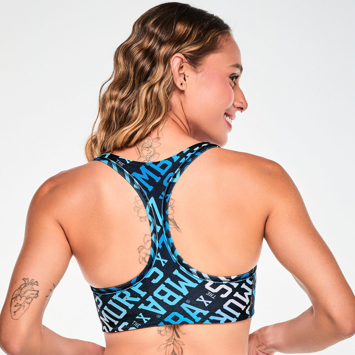 Zumba X The Smurfs Reversible Racerback V-Bra