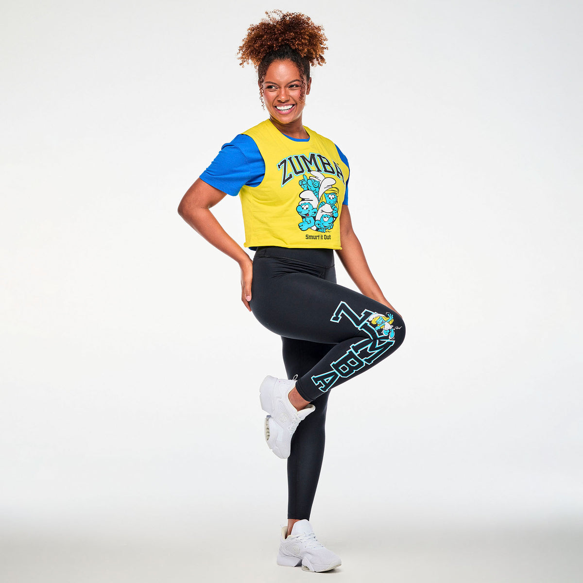 Zumba X The Smurfs Muscle Crop Tank