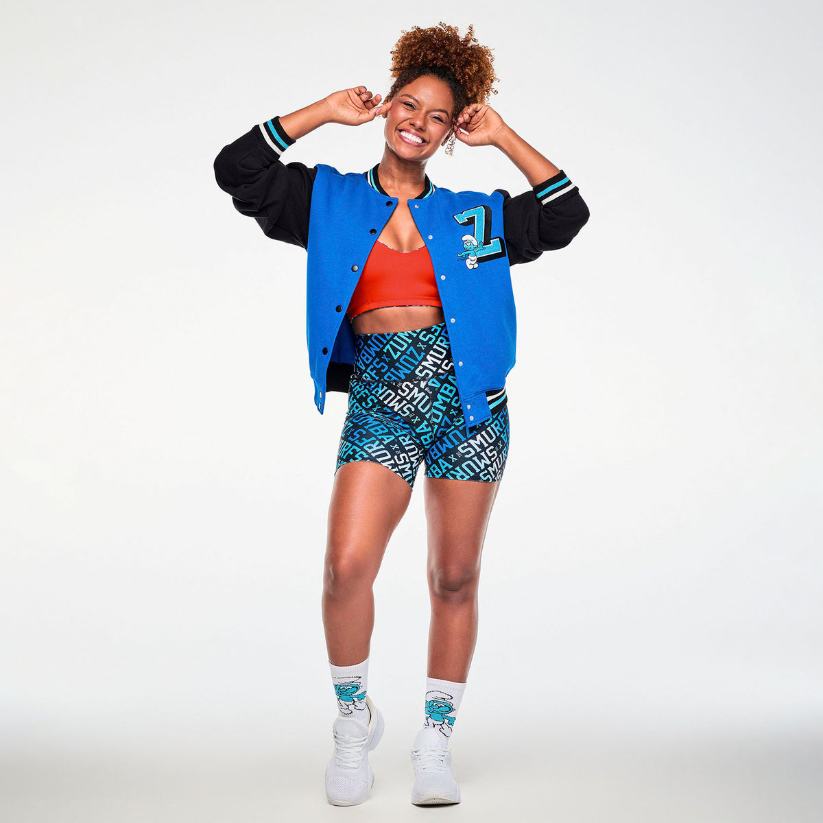 Zumba X The Smurfs Varsity Jacket
