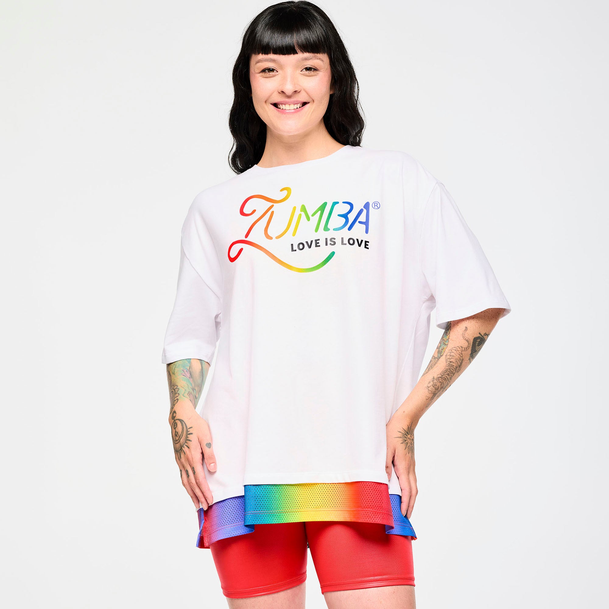 Zumba Men's Crew Neck Tee With Double Layered Hem חולצת זומבה