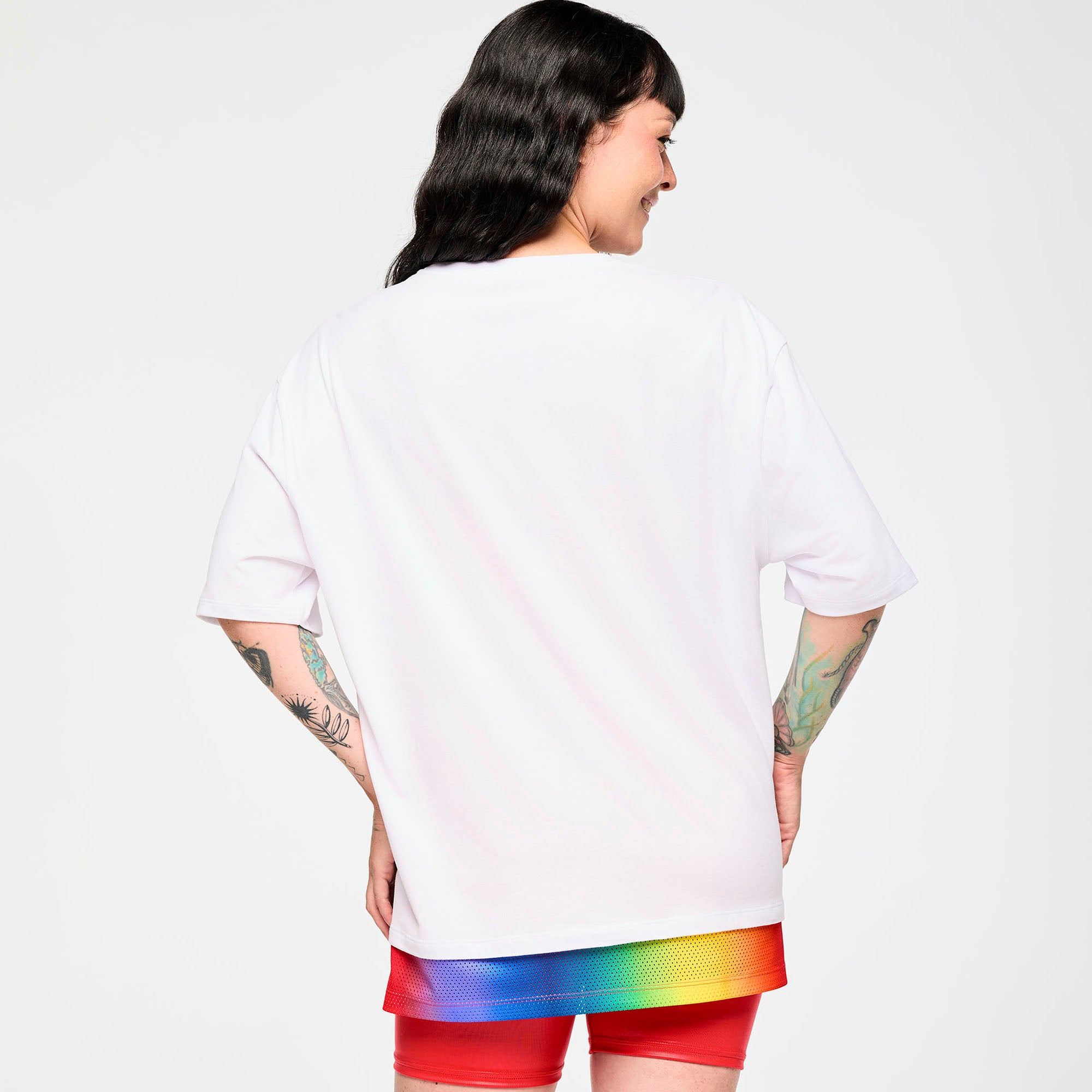 Zumba Men's Crew Neck Tee With Double Layered Hem חולצת זומבה