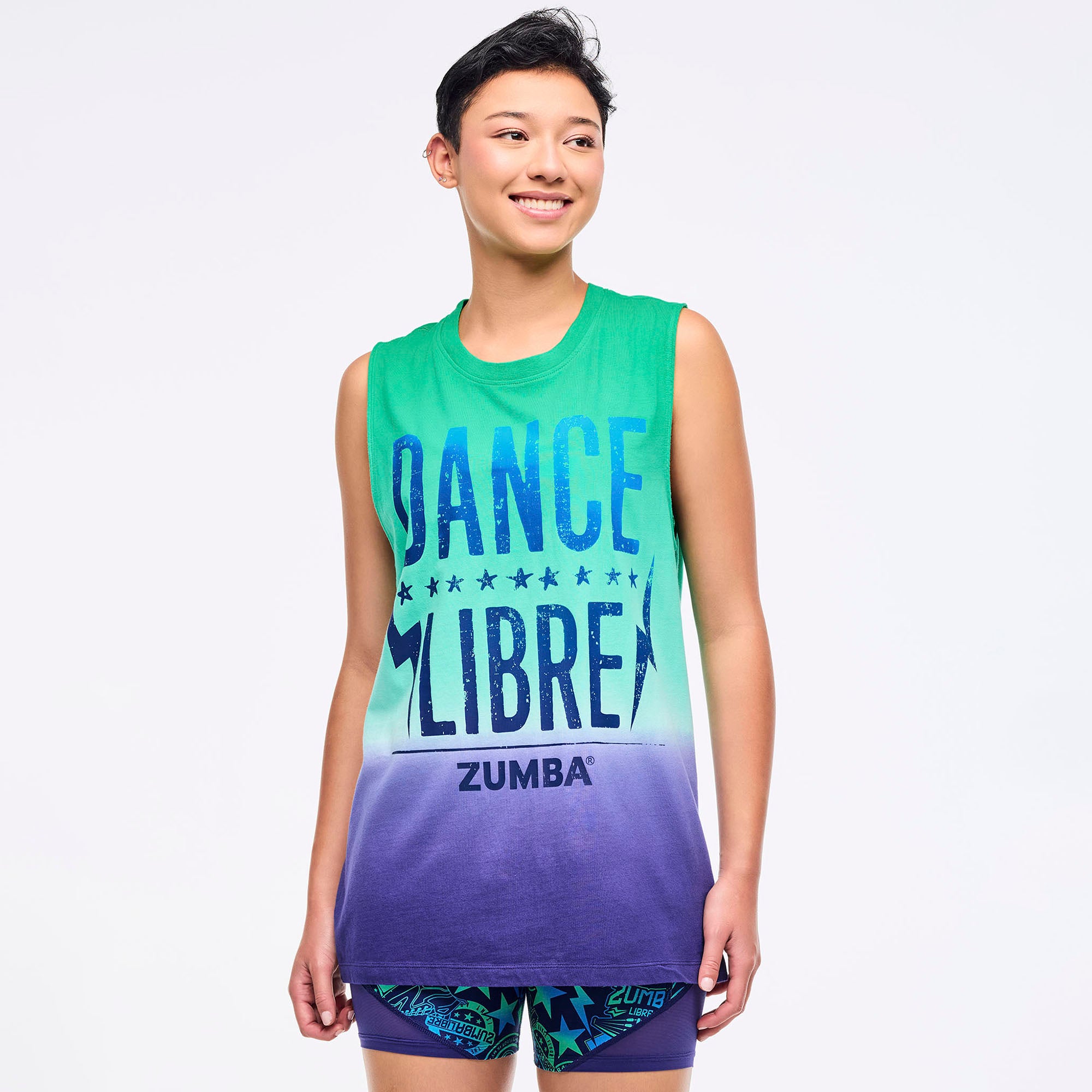 Zumba Libre Men's Wide Shoulder Tank-  Bold Black גופיה זומבה