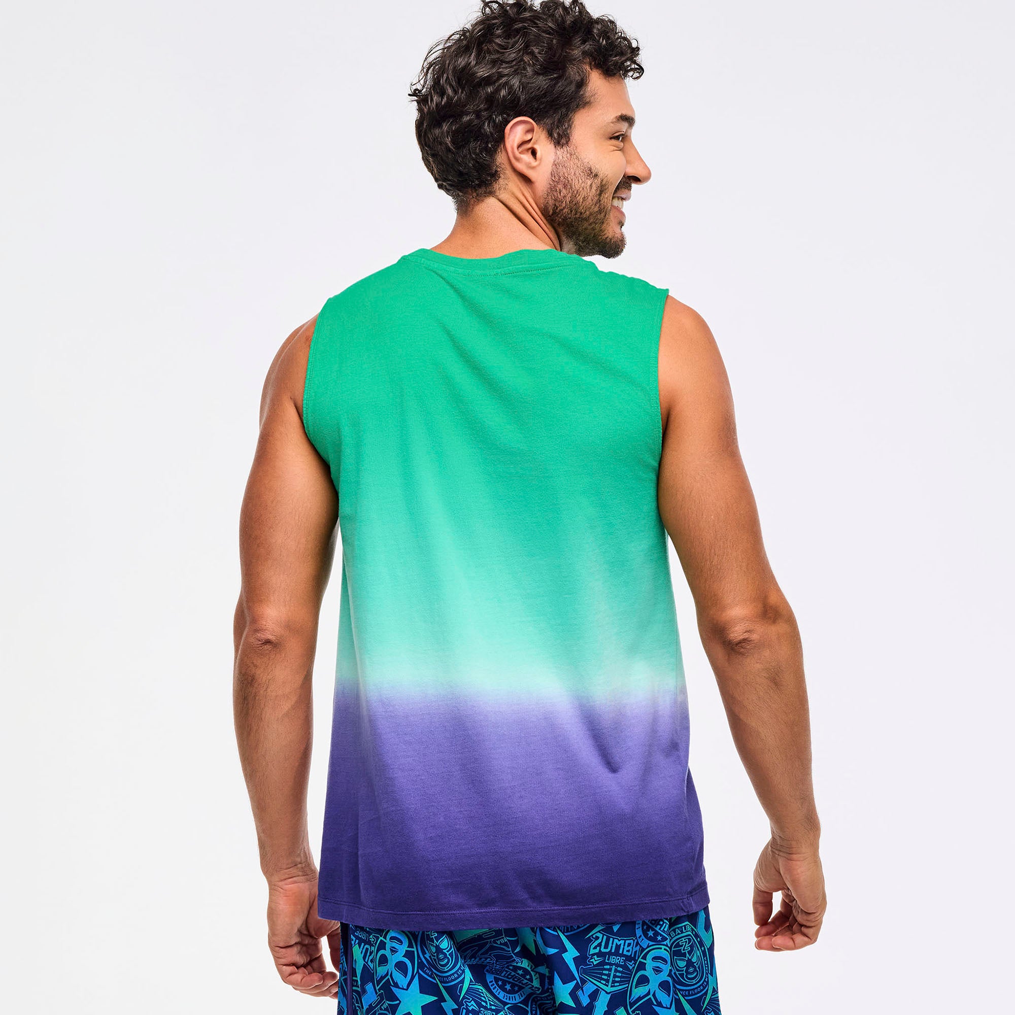 Zumba Libre Men's Wide Shoulder Tank-  Bold Black גופיה זומבה