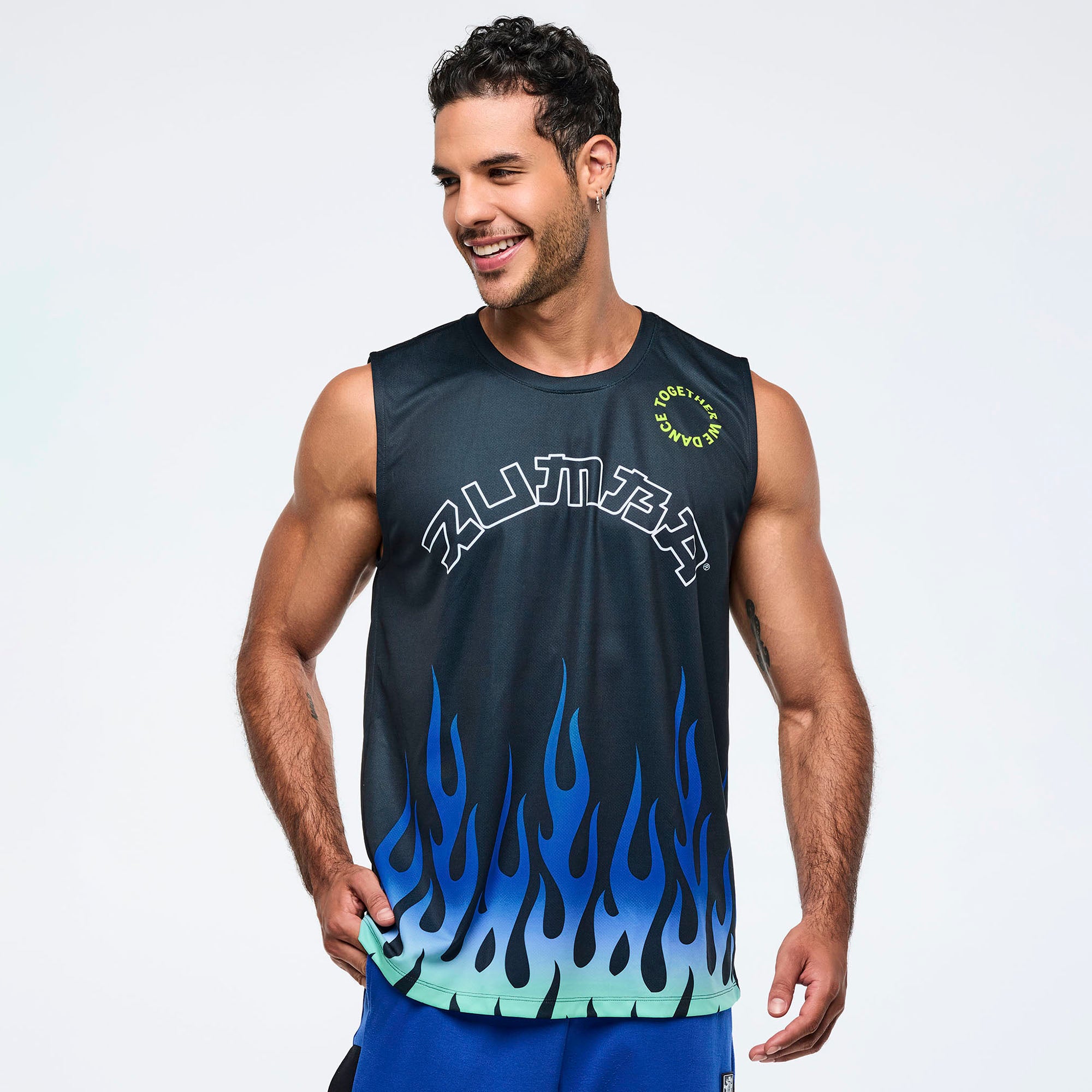 Eastern Flavor Men's Wide Shoulder Tank חולצה זומבה