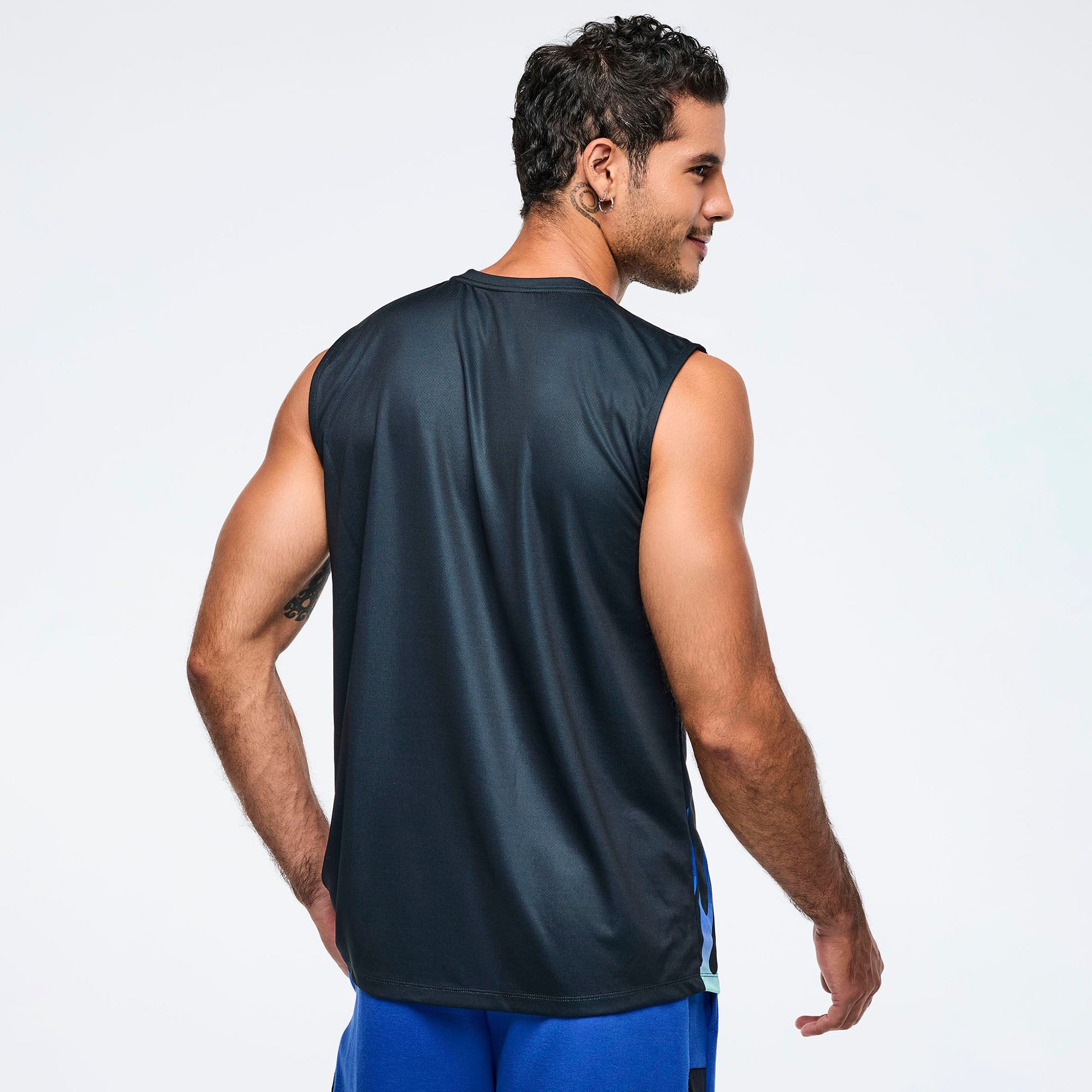 Eastern Flavor Men's Wide Shoulder Tank חולצה זומבה