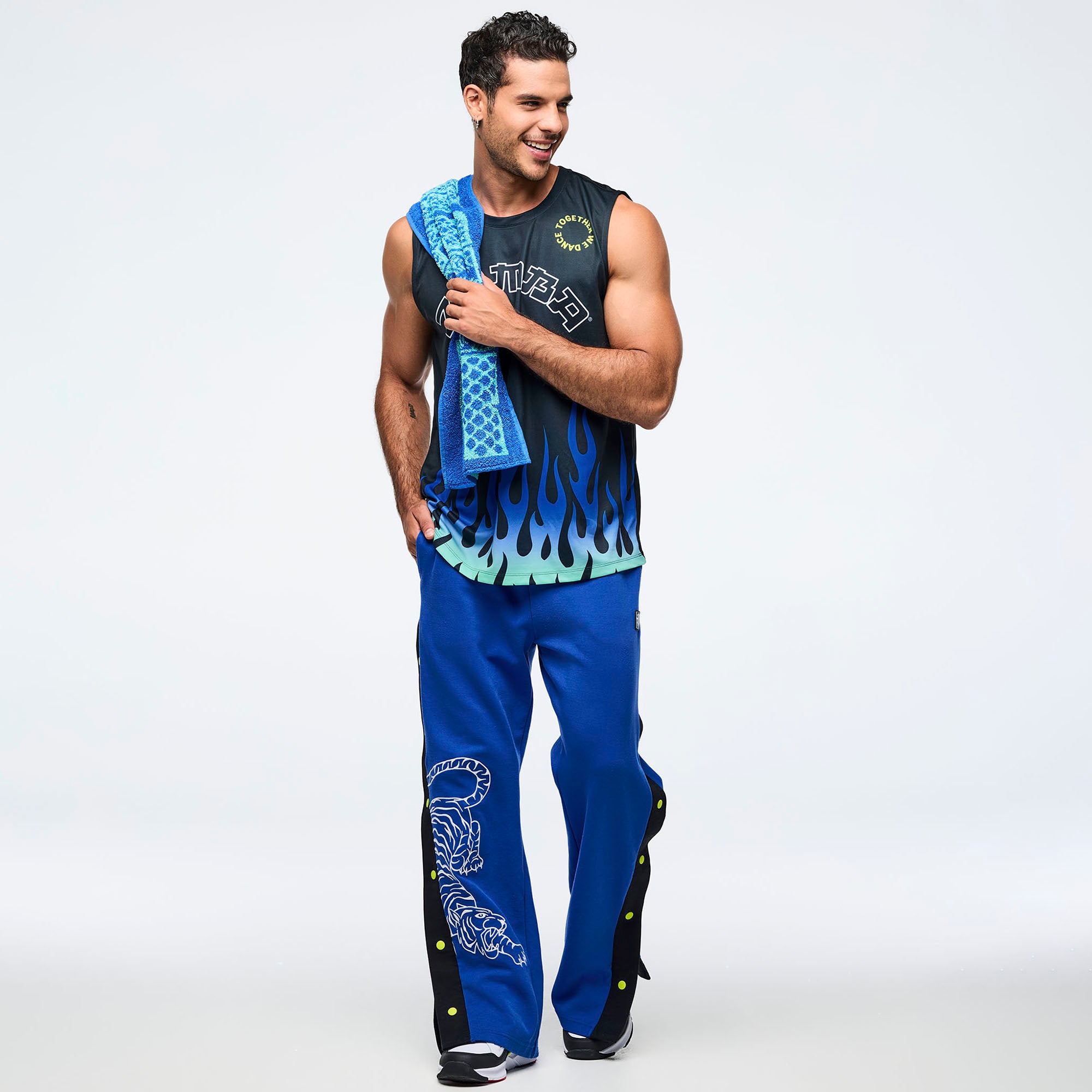 Eastern Flavor Men's Wide Shoulder Tank חולצה זומבה