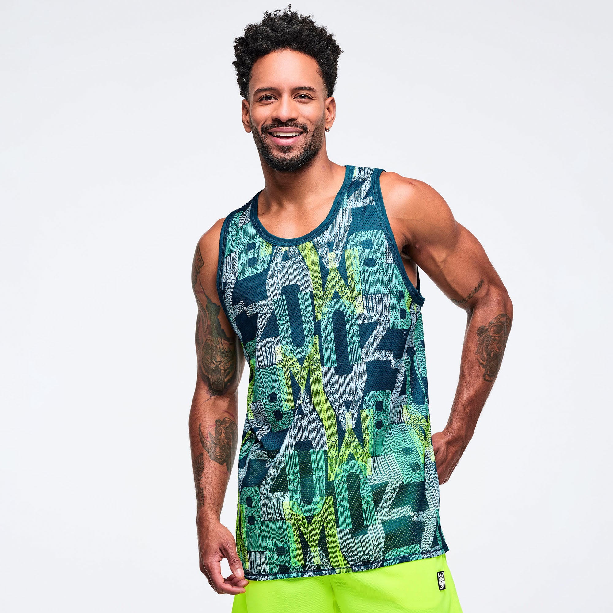 Latin Movement Men's Basketball Tank גופיית זומבה