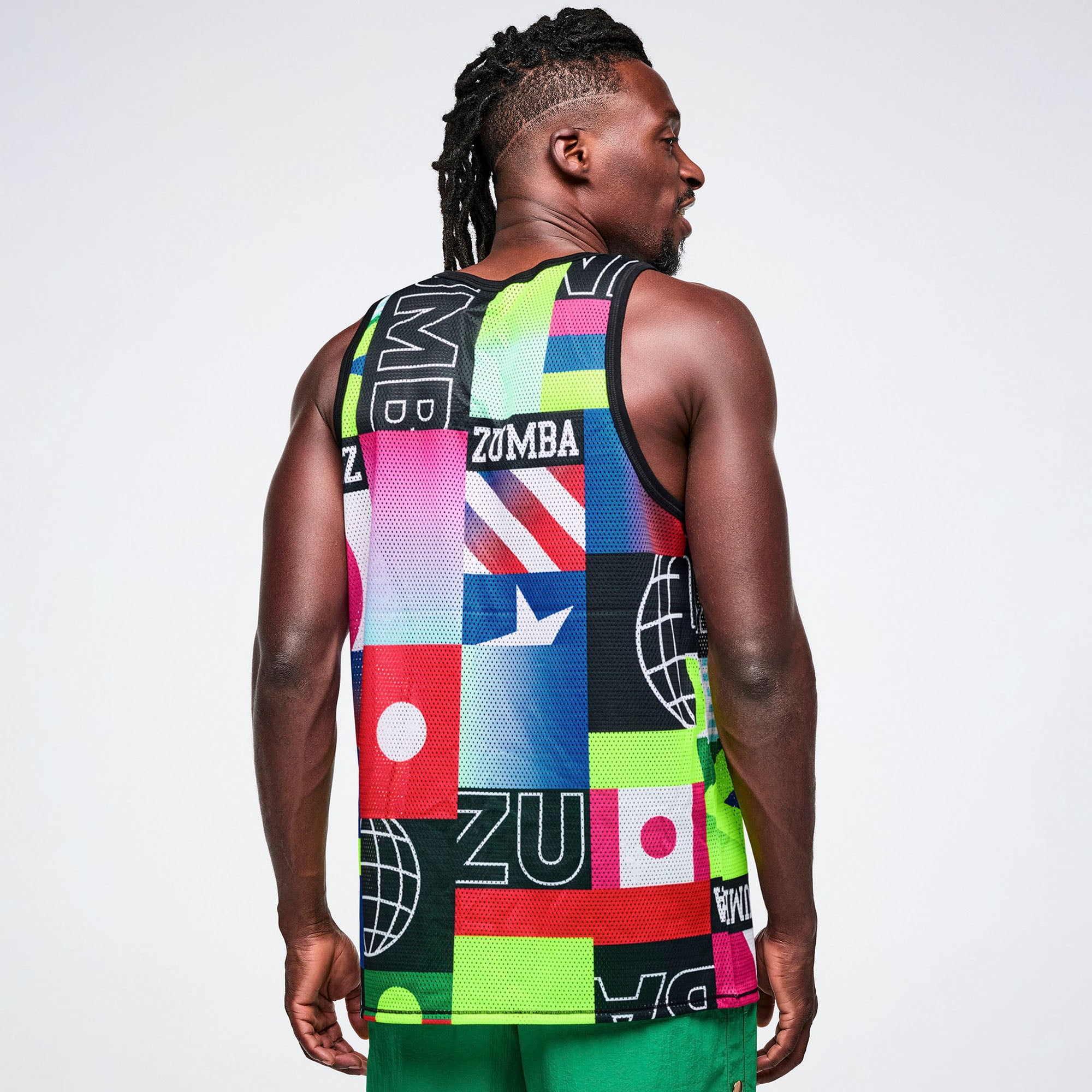 Worldwide Men's Basketball Tank גופיית זומבה