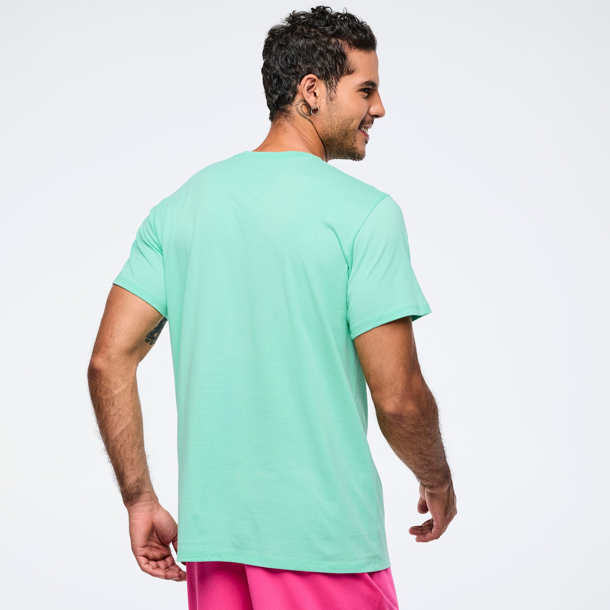 Eastern Flavor Crew Neck Tee - Light Green חולצה T זומבה