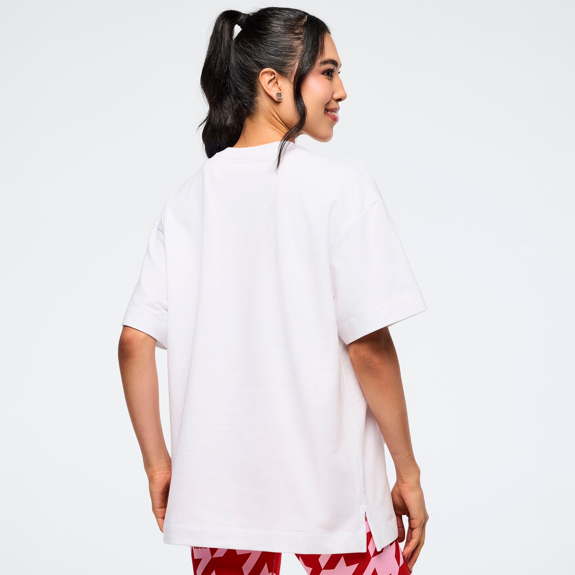 חולצת זומבה Zumba Amour Oversized Crew Neck Top