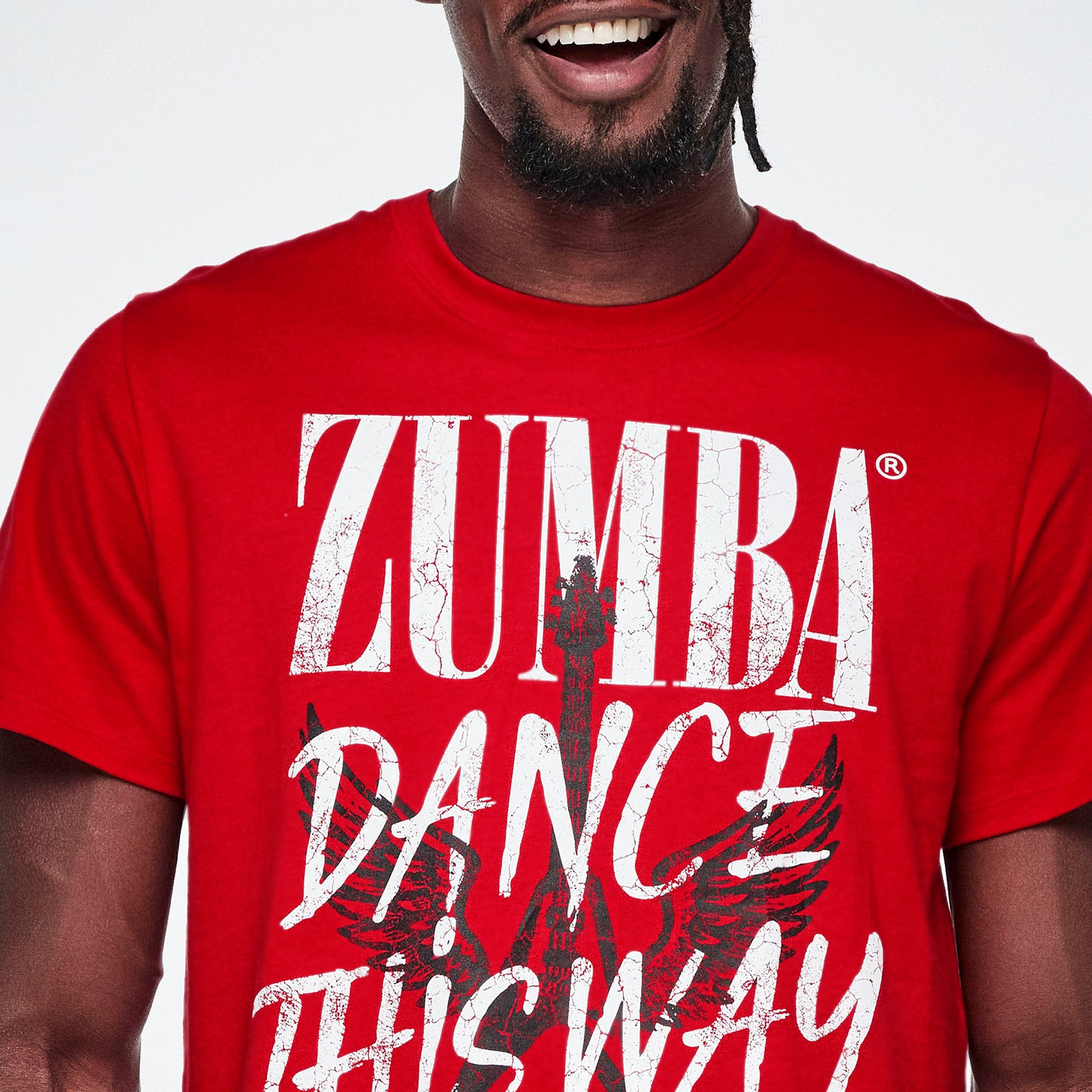 Rock ‘n’ Roll Unisex Crew Neck Tee - Red