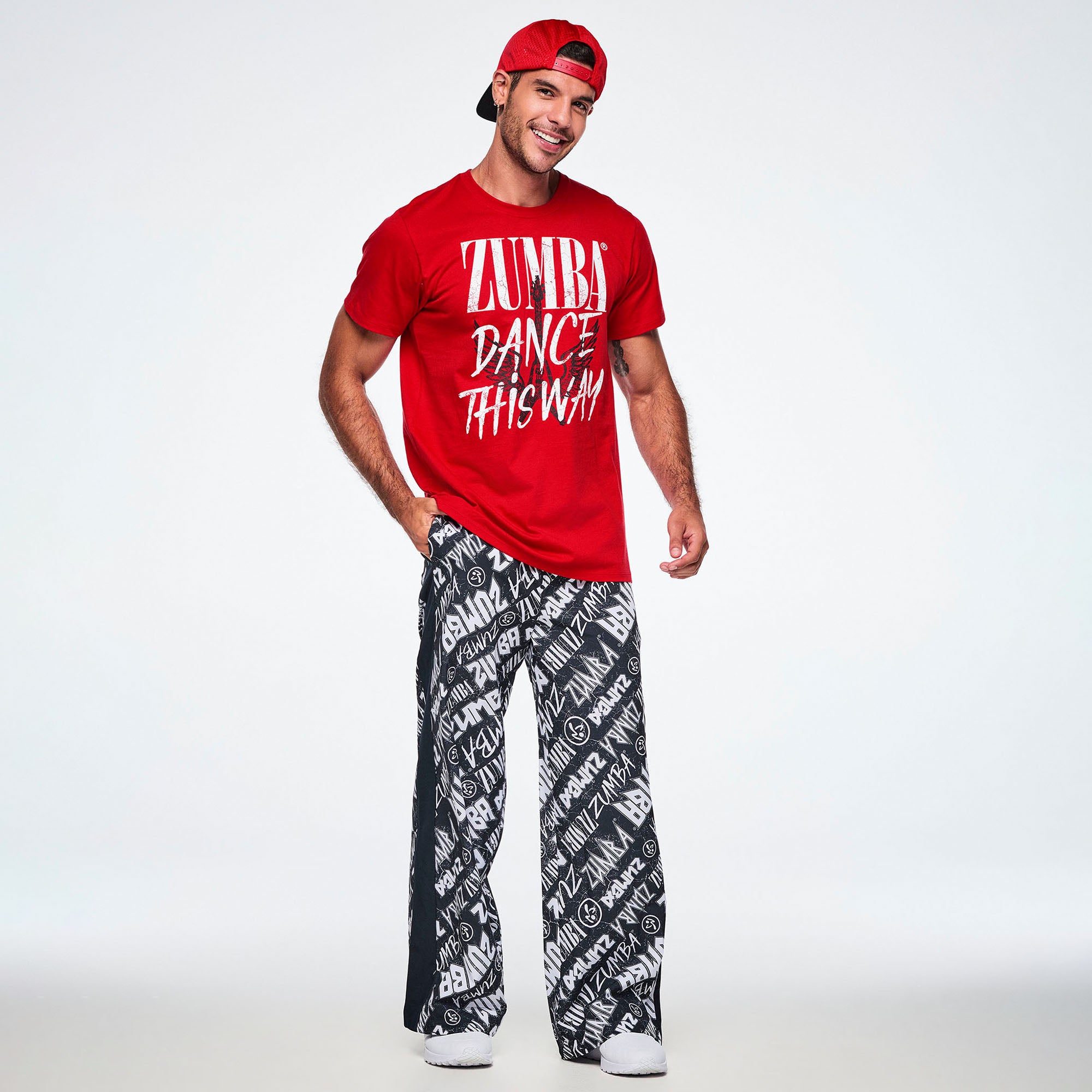 Rock ‘n’ Roll Unisex Crew Neck Tee - Red