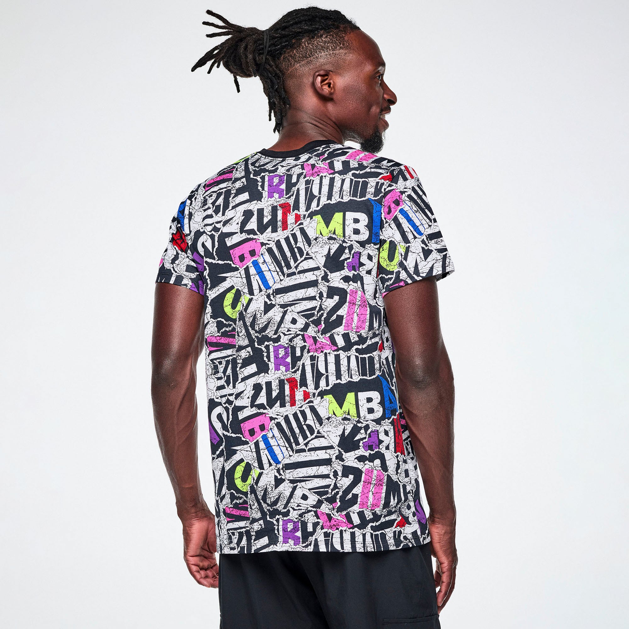 Rock ‘n’ Roll Unisex Crew Neck Tee - Black/White