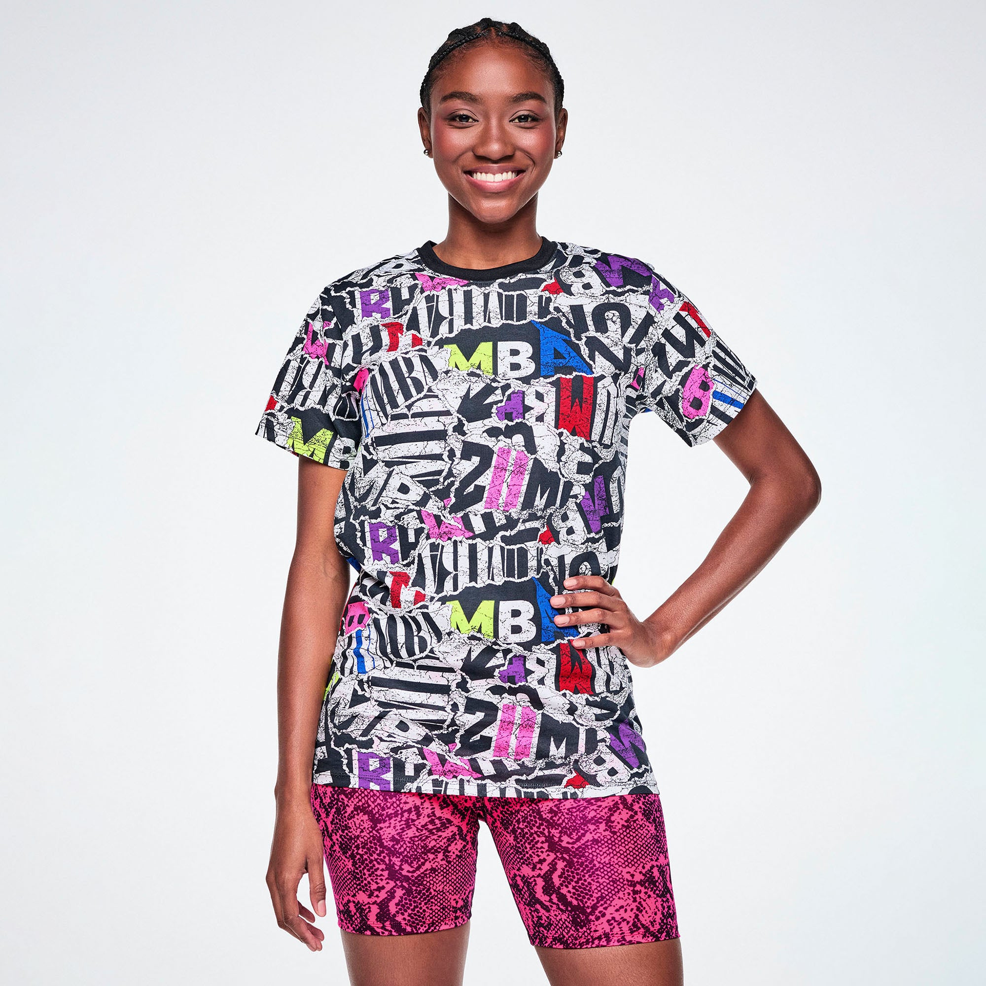 Rock ‘n’ Roll Unisex Crew Neck Tee - Black/White